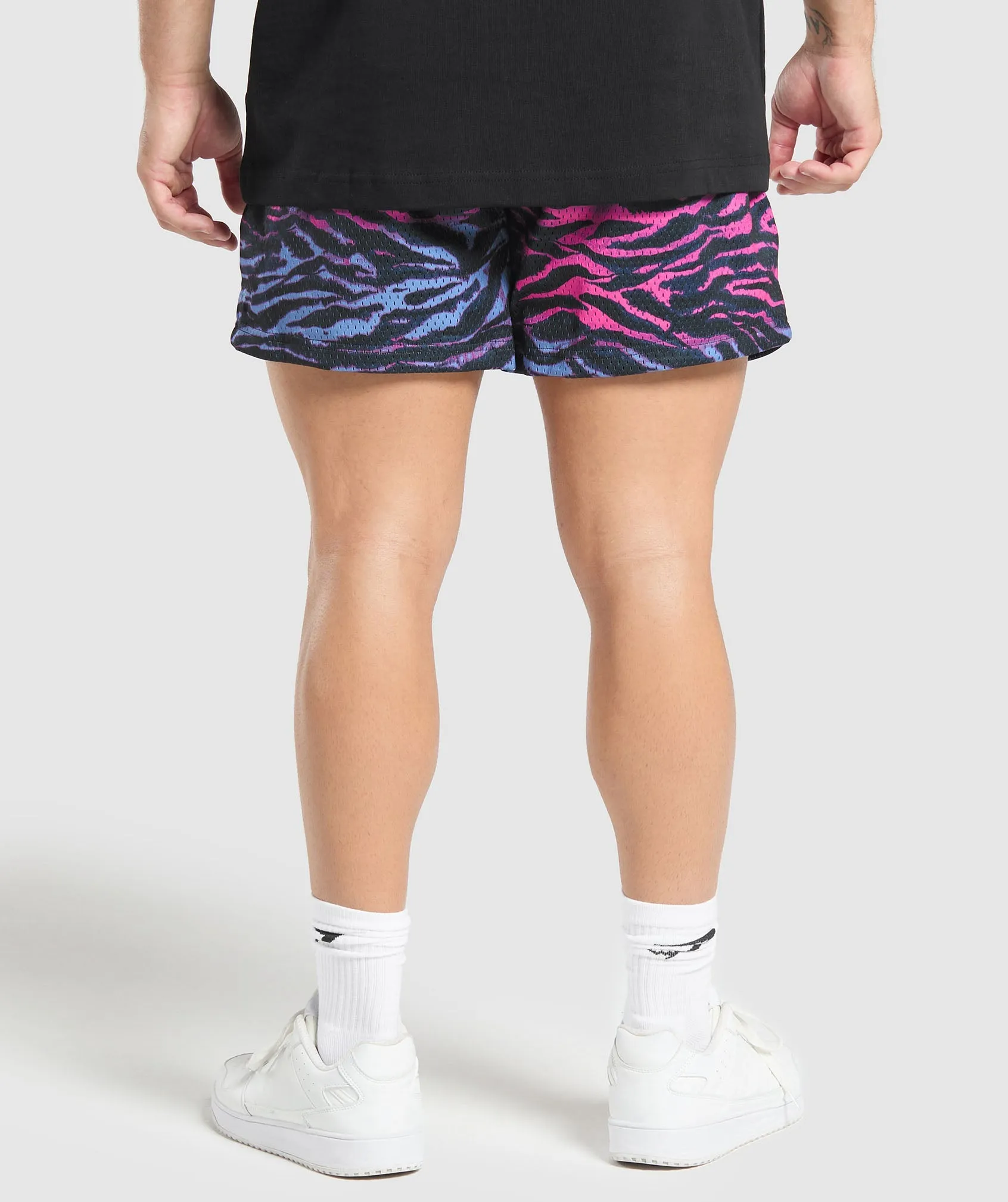 Gymshark Printed Mesh 5" Shorts - Physical Pink sold by Gymshark product image thumbnail 3