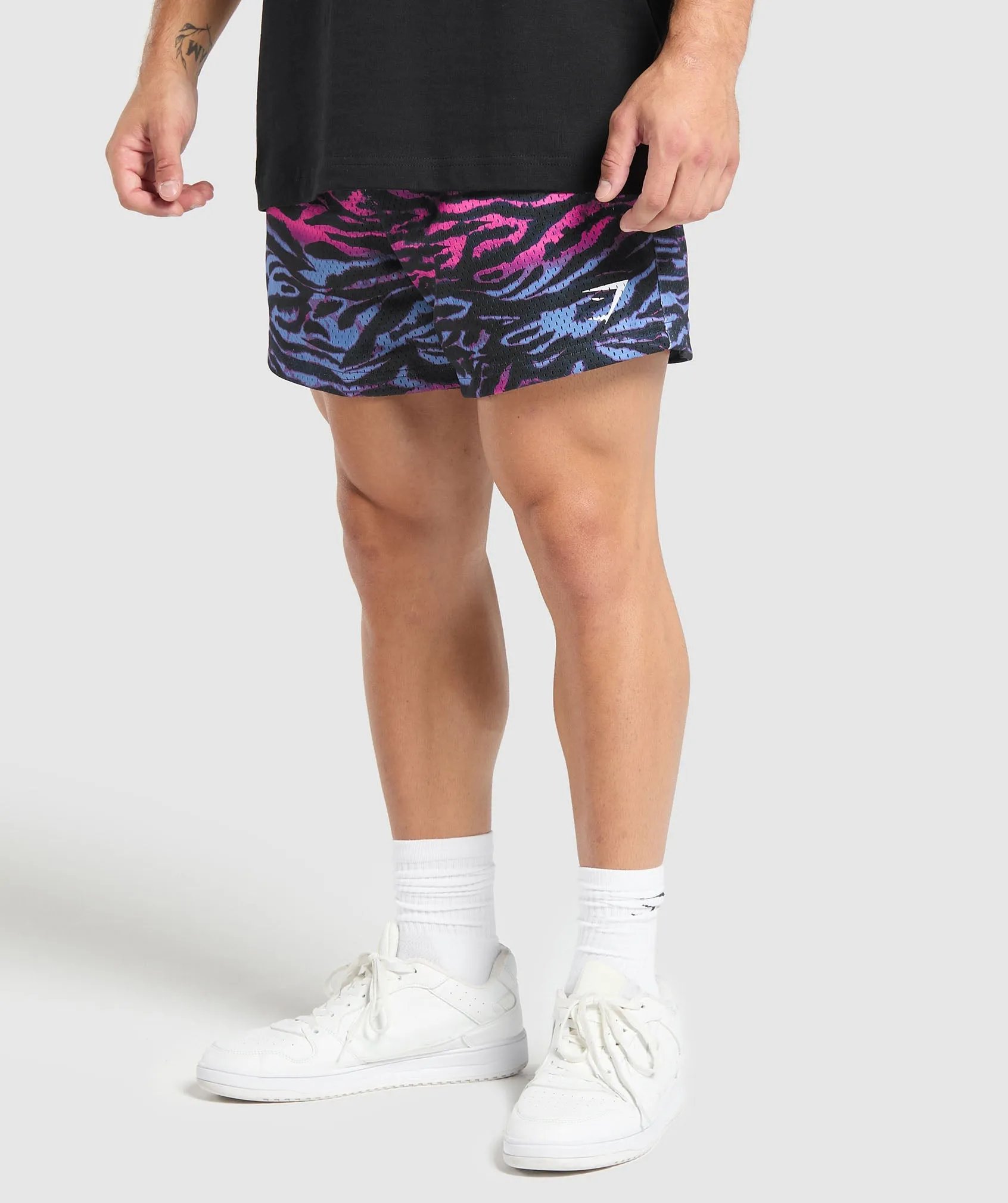 Gymshark Printed Mesh 5" Shorts - Physical Pink sold by Gymshark product image thumbnail 2