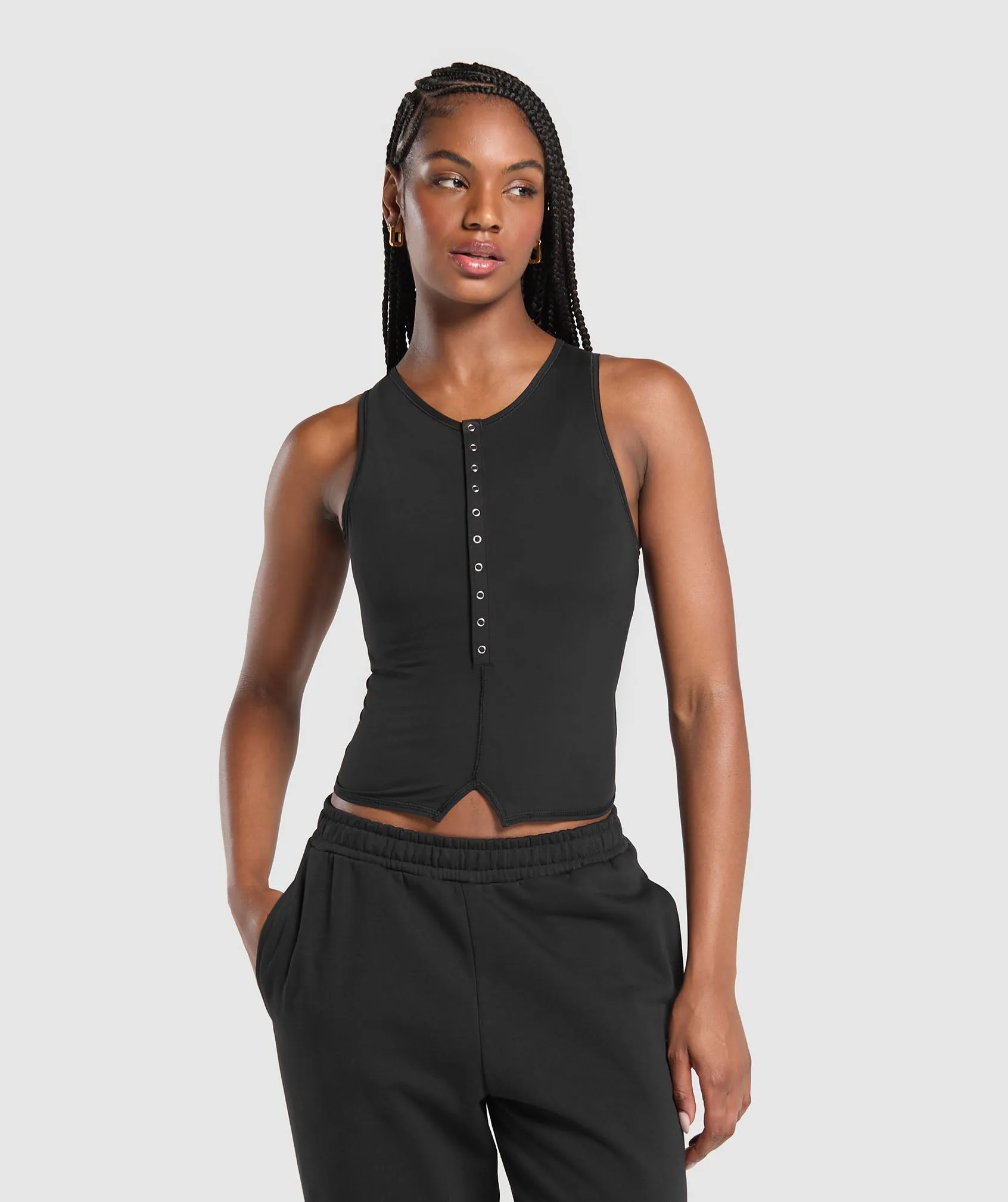 Gymshark Rest Day Shelf Tank - Black sold by Gymshark