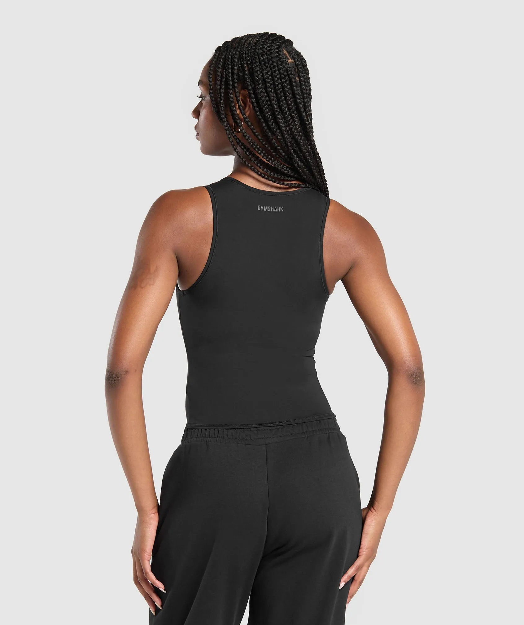 Gymshark Rest Day Shelf Tank - Black sold by Gymshark product image thumbnail 3