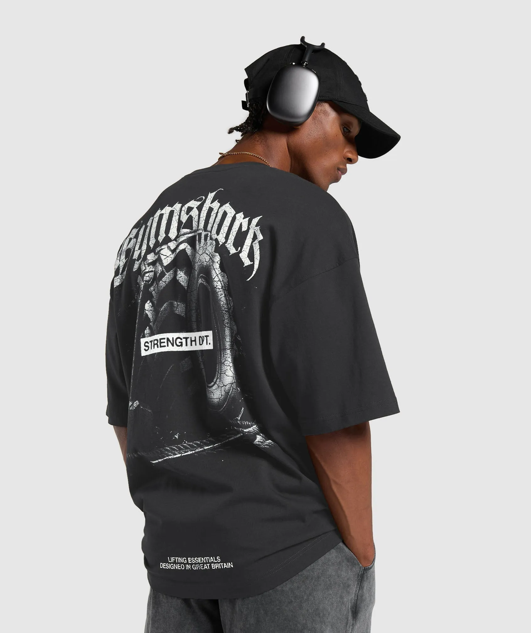 Gymshark Tyre Graphic T-Shirt - Black sold by Gymshark product image thumbnail 4