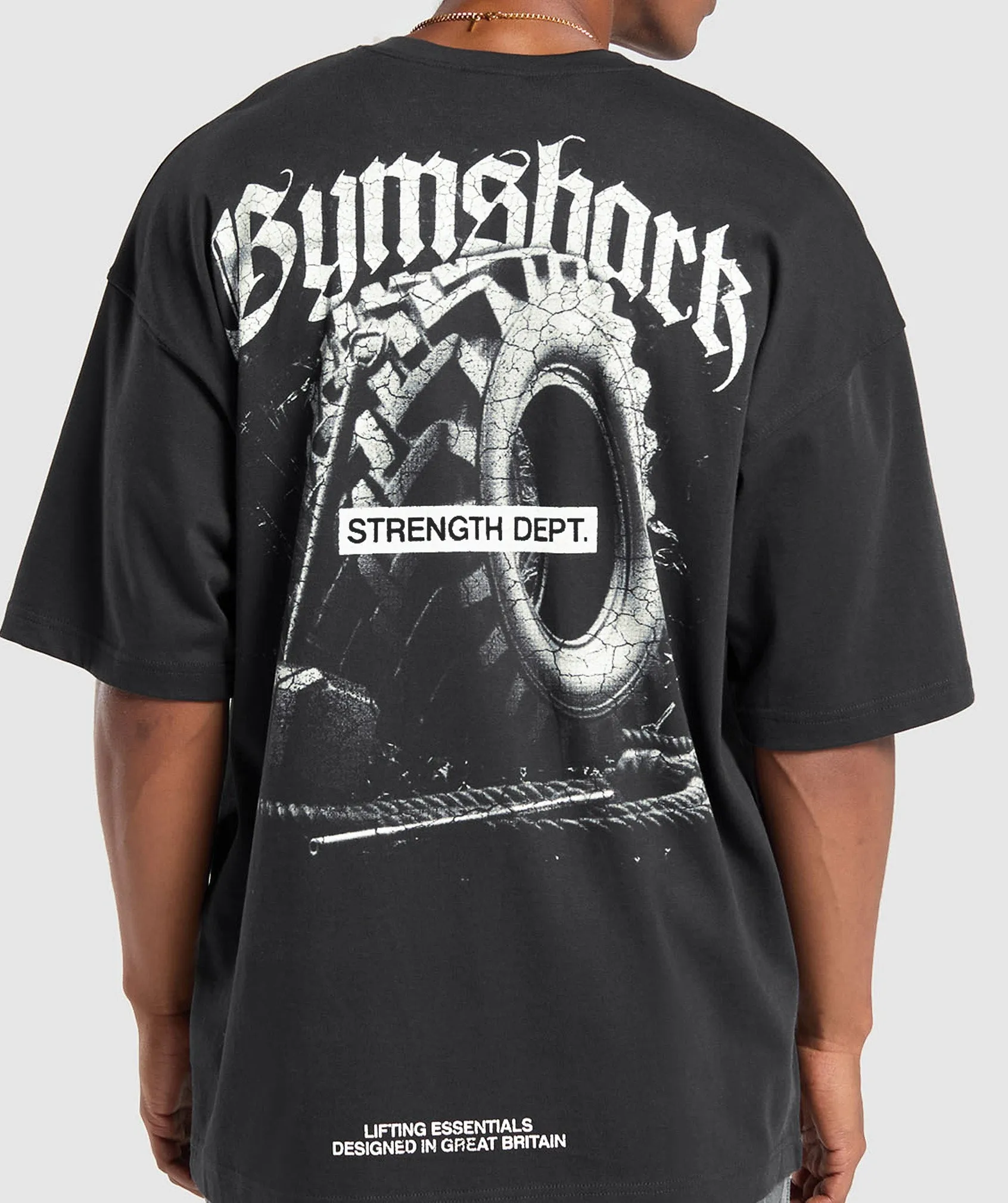 Gymshark Tyre Graphic T-Shirt - Black sold by Gymshark product image thumbnail 5