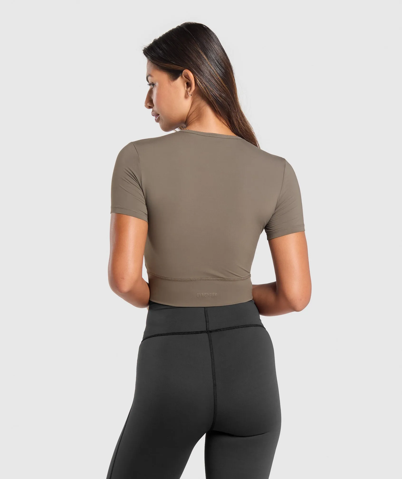 Gymshark Rest Day Buttery Soft Midi Top - Camo Brown sold by Gymshark product image thumbnail 2