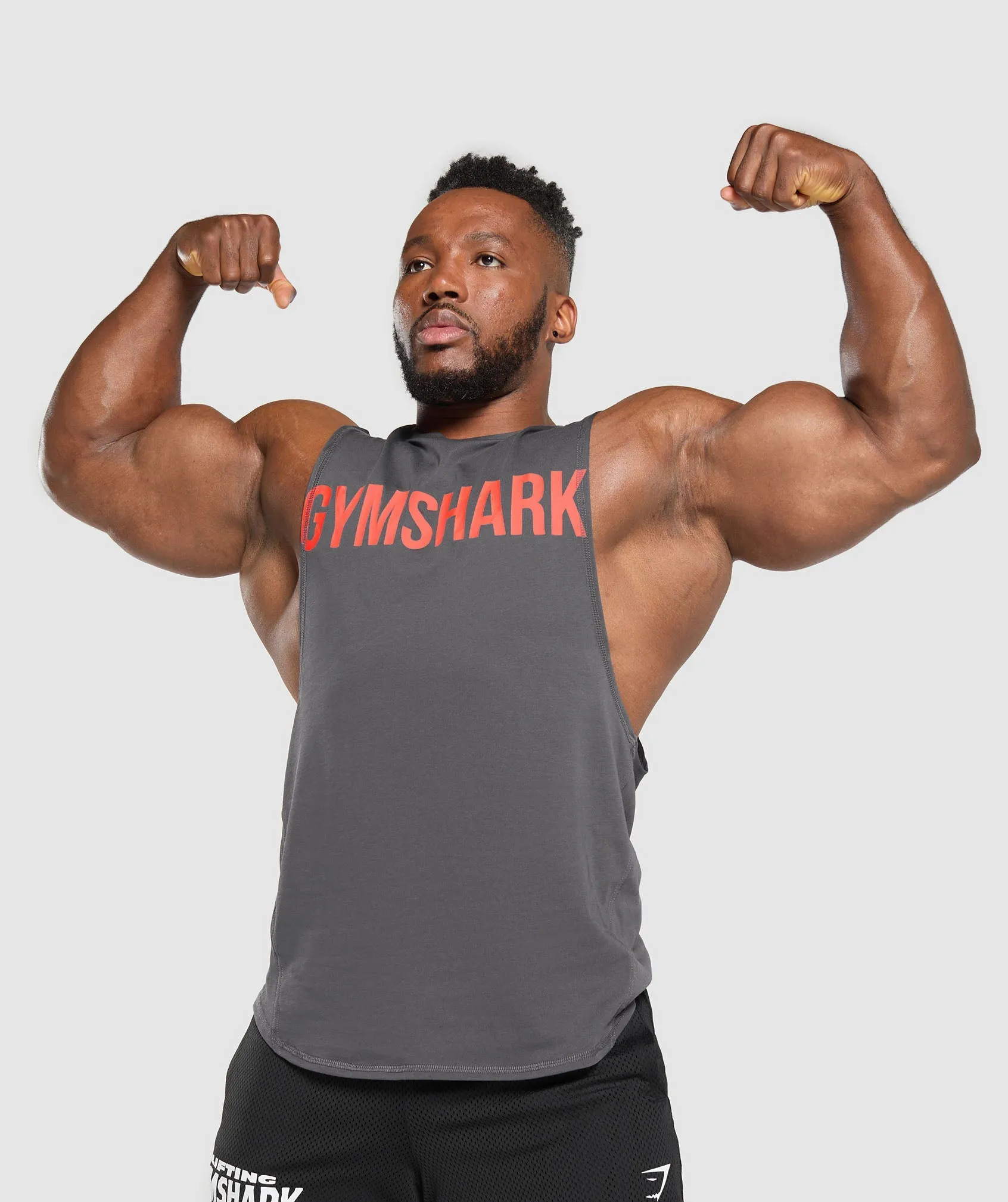 Gymshark Impact Drop Arm Tank - Onyx Grey sold by Gymshark product image thumbnail 4