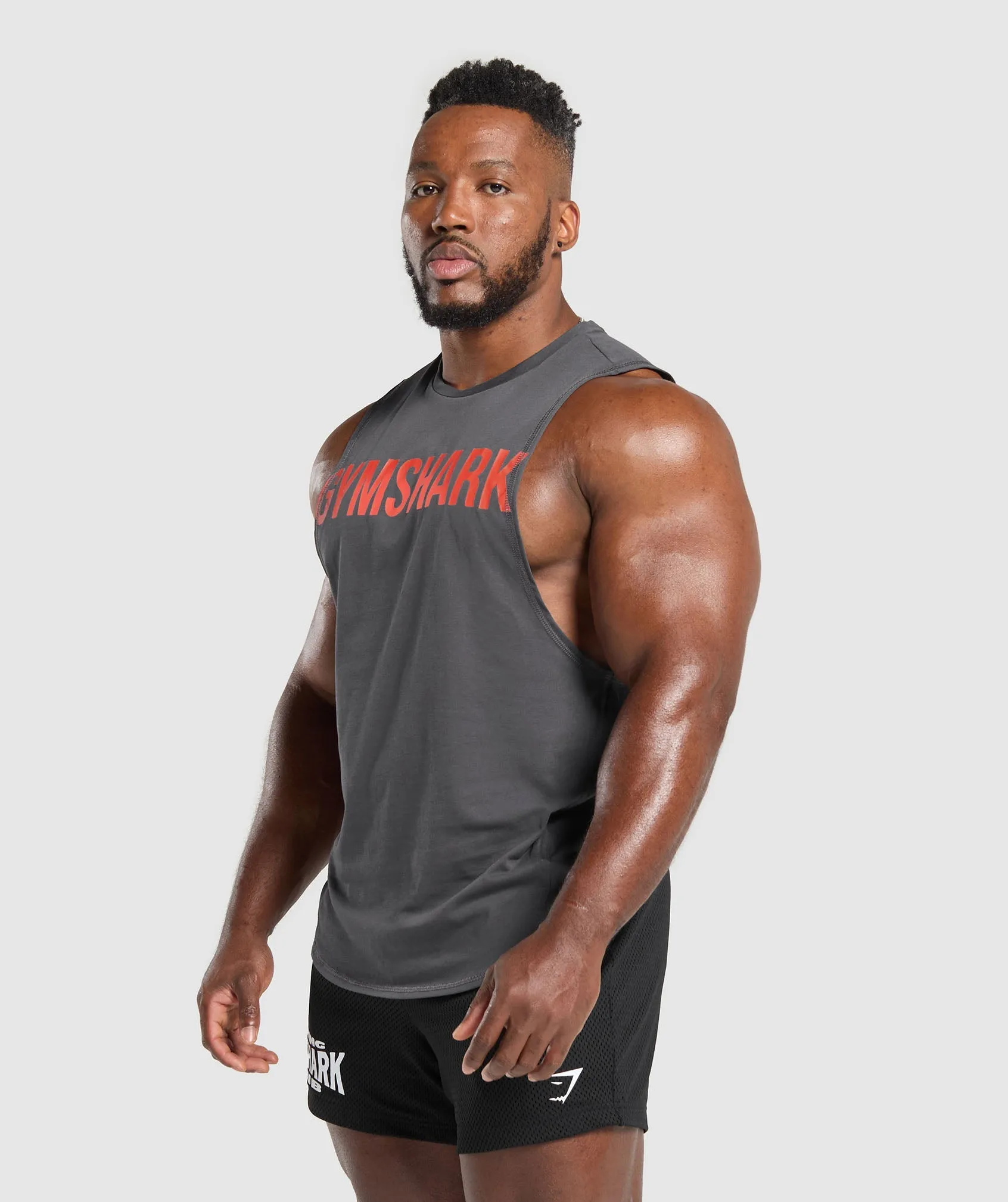 Gymshark Impact Drop Arm Tank - Onyx Grey sold by Gymshark product image thumbnail 3