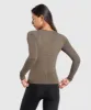 Gymshark Rest Day Buttery Soft Long Sleeve Top - Camo Brown sold by Gymshark