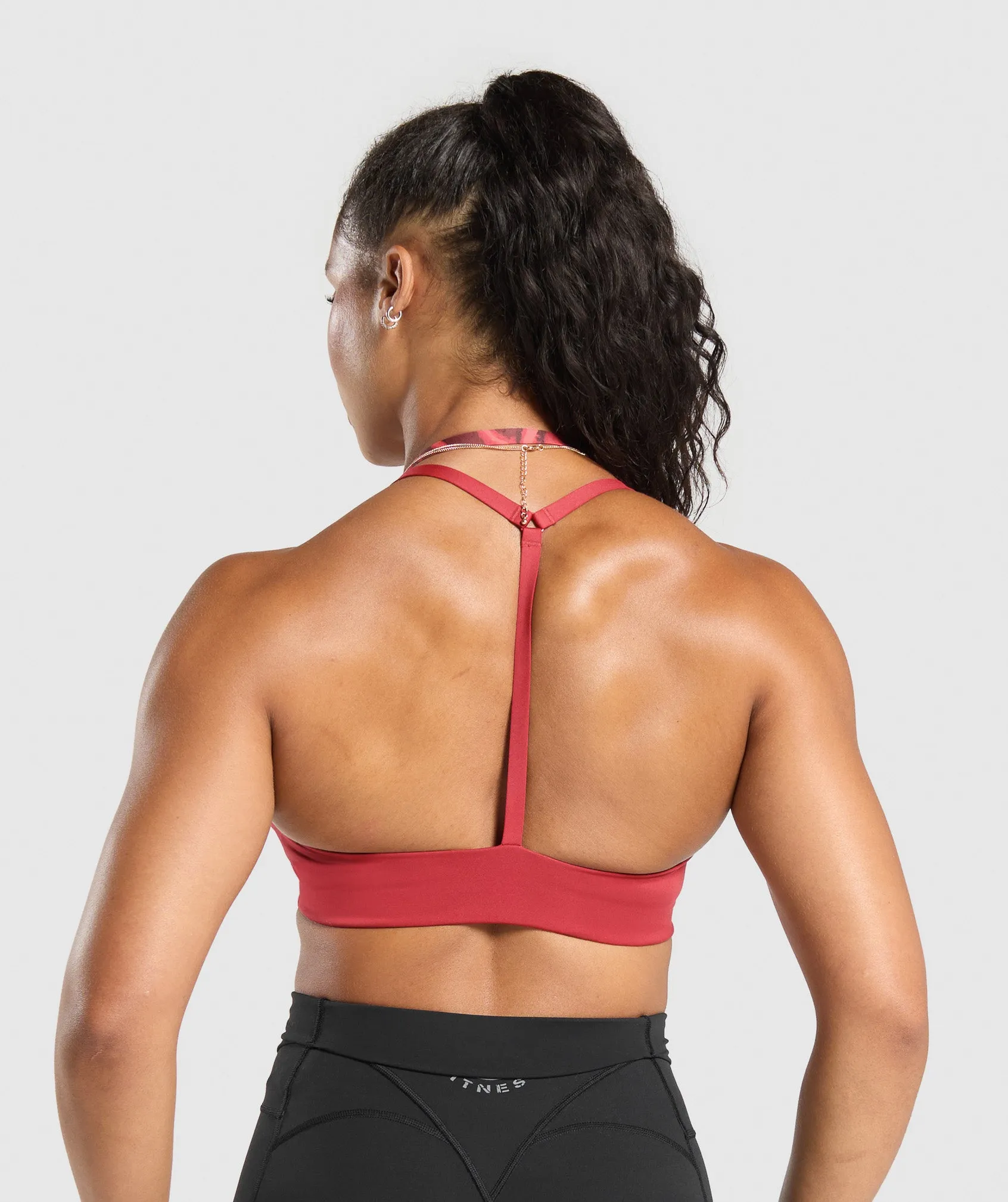 Gymshark Power x T Back Sports Bra - Varsity Pink sold by Gymshark product image thumbnail 2