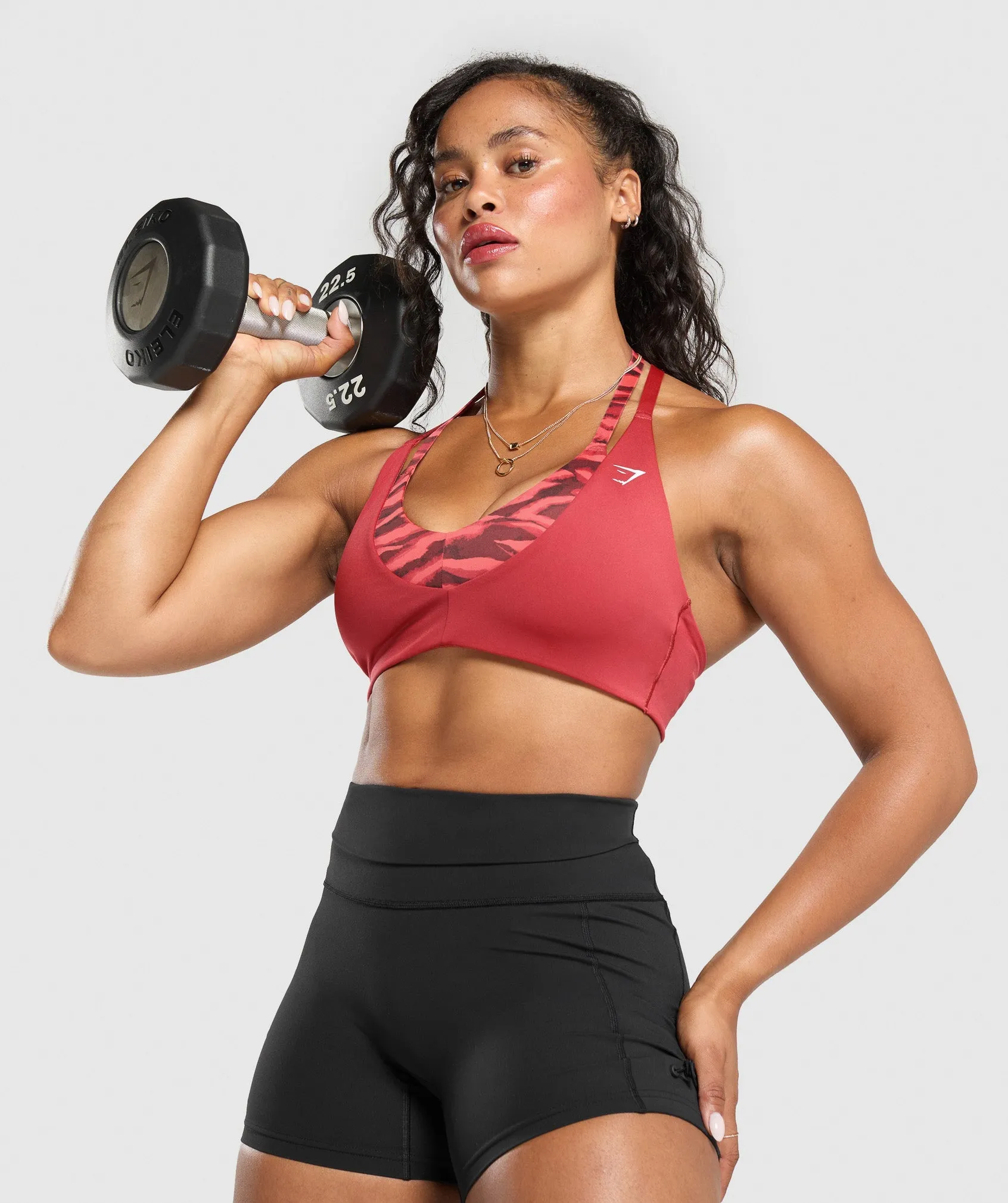 Gymshark Power x T Back Sports Bra - Varsity Pink sold by Gymshark product image thumbnail 5
