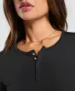 Gymshark Rest Day Buttery Soft Midi Top - Black sold by Gymshark