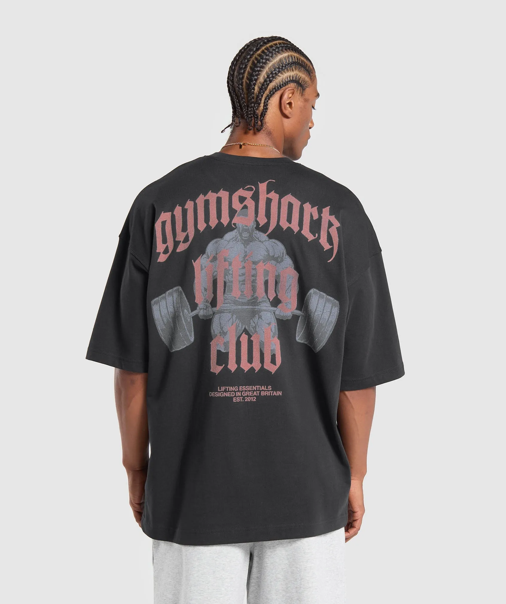 Gymshark Gymshark Lifting Club Graphic T-Shirt - Black sold by Gymshark
