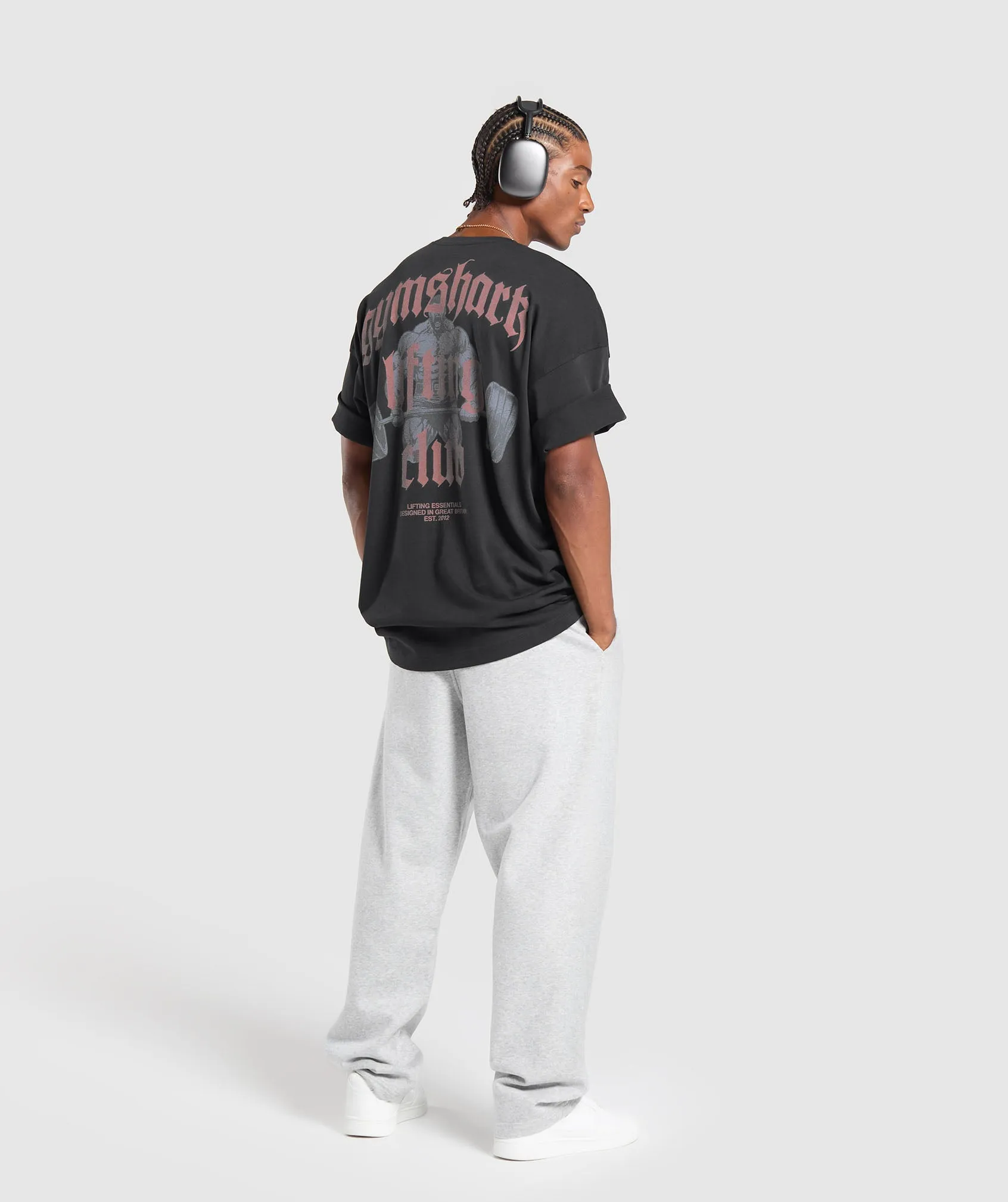 Gymshark Gymshark Lifting Club Graphic T-Shirt - Black sold by Gymshark product image thumbnail 4