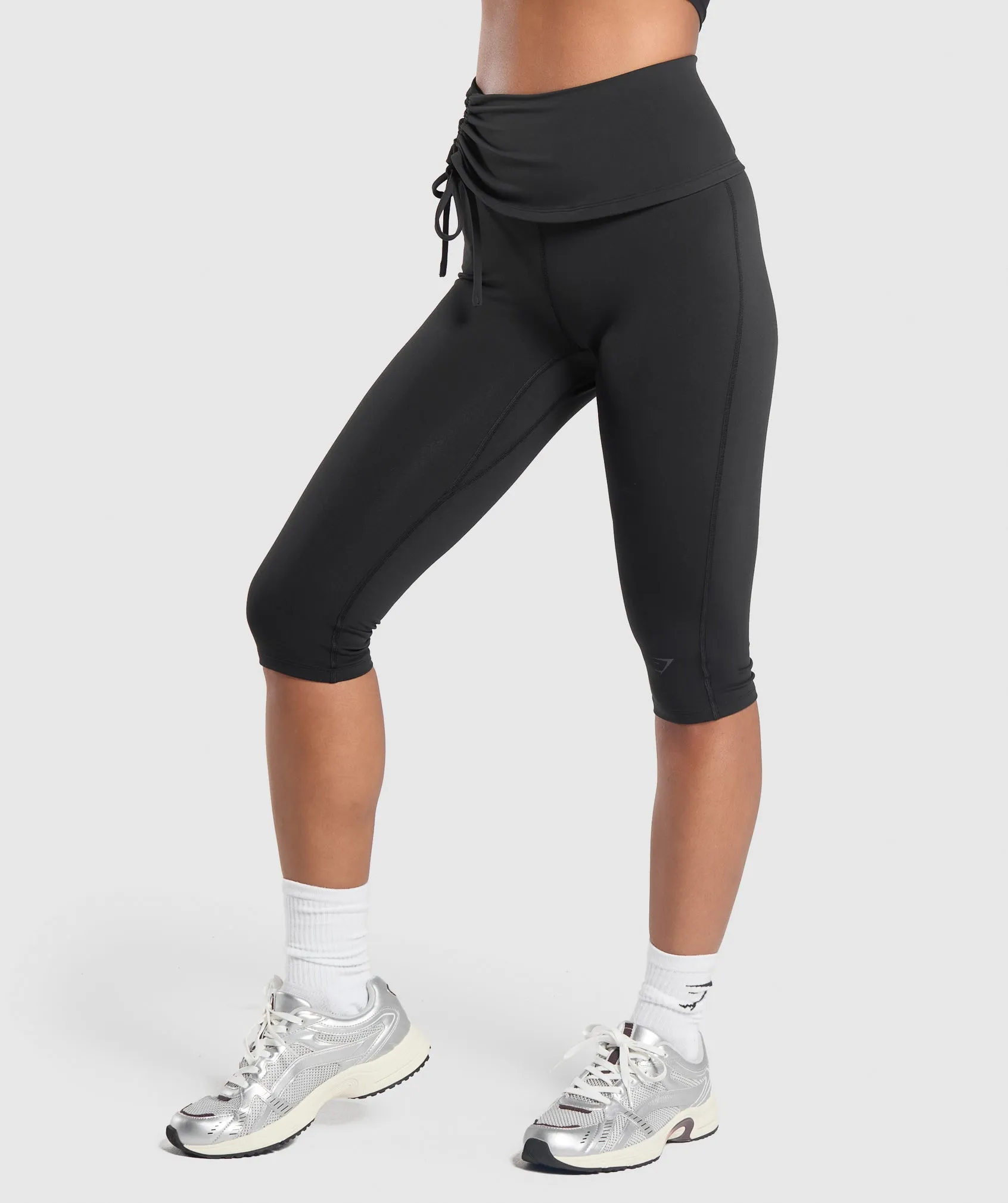 Gymshark Ruched Capri Leggings - Black sold by Gymshark product image thumbnail 3