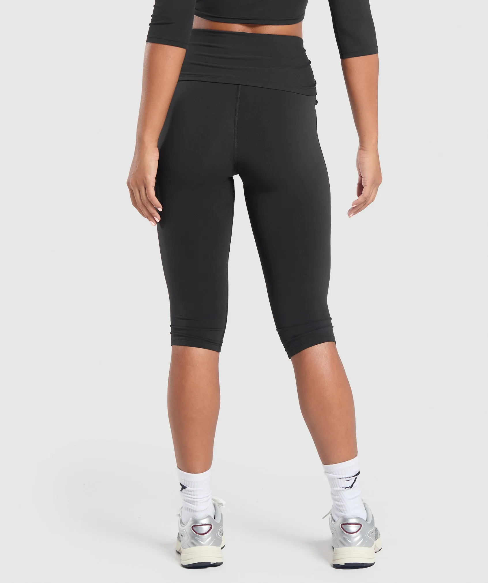 Gymshark Ruched Capri Leggings - Black sold by Gymshark product image thumbnail 2
