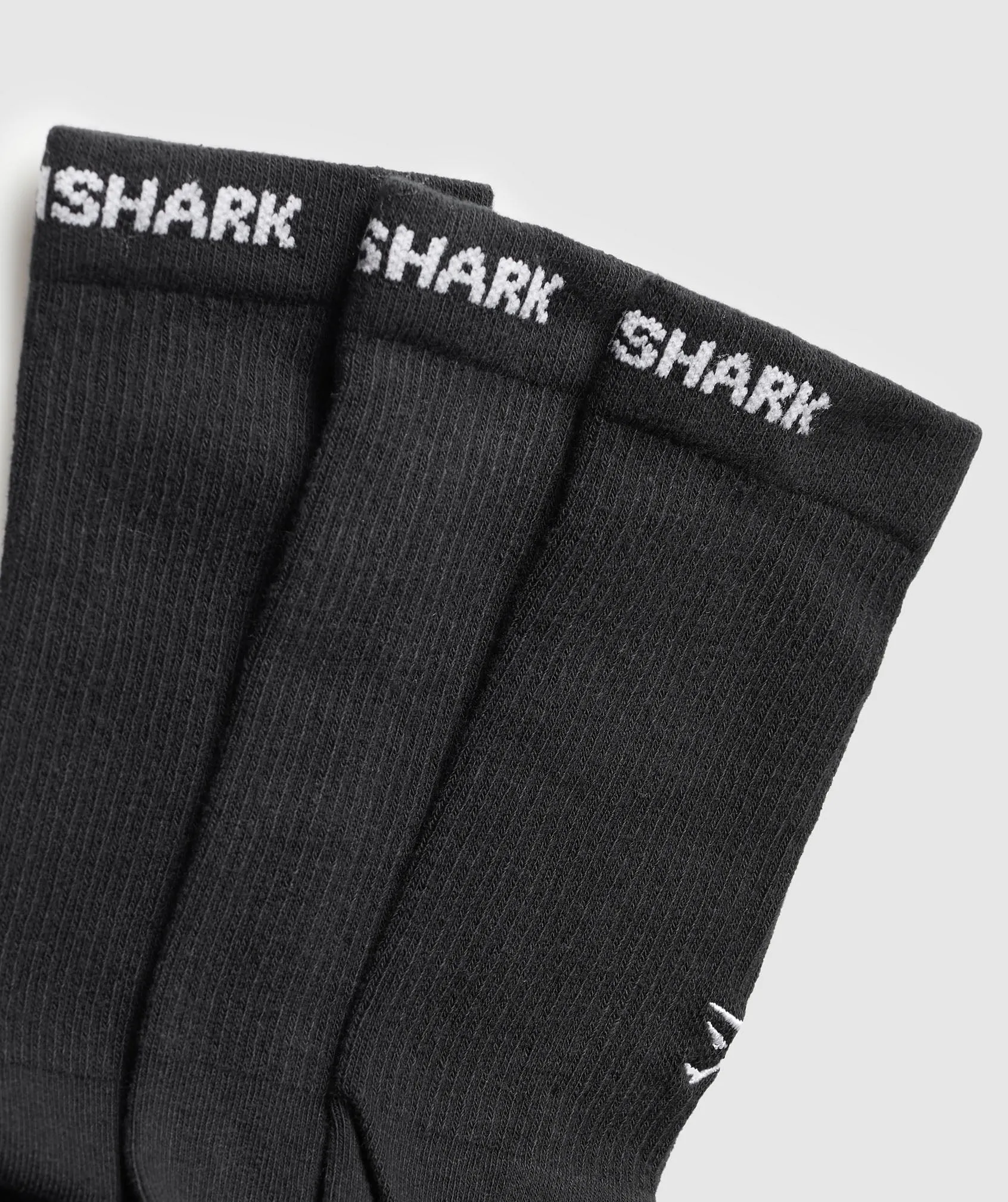 Gymshark Wordmark Crew 3pk - Black sold by Gymshark product image thumbnail 2