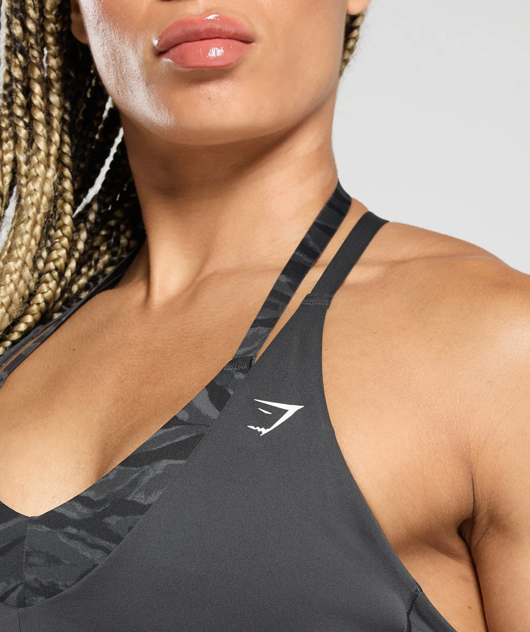 Gymshark Power x T Back Sports Bra - Asphalt Grey/Onyx Grey sold by Gymshark product image thumbnail 5