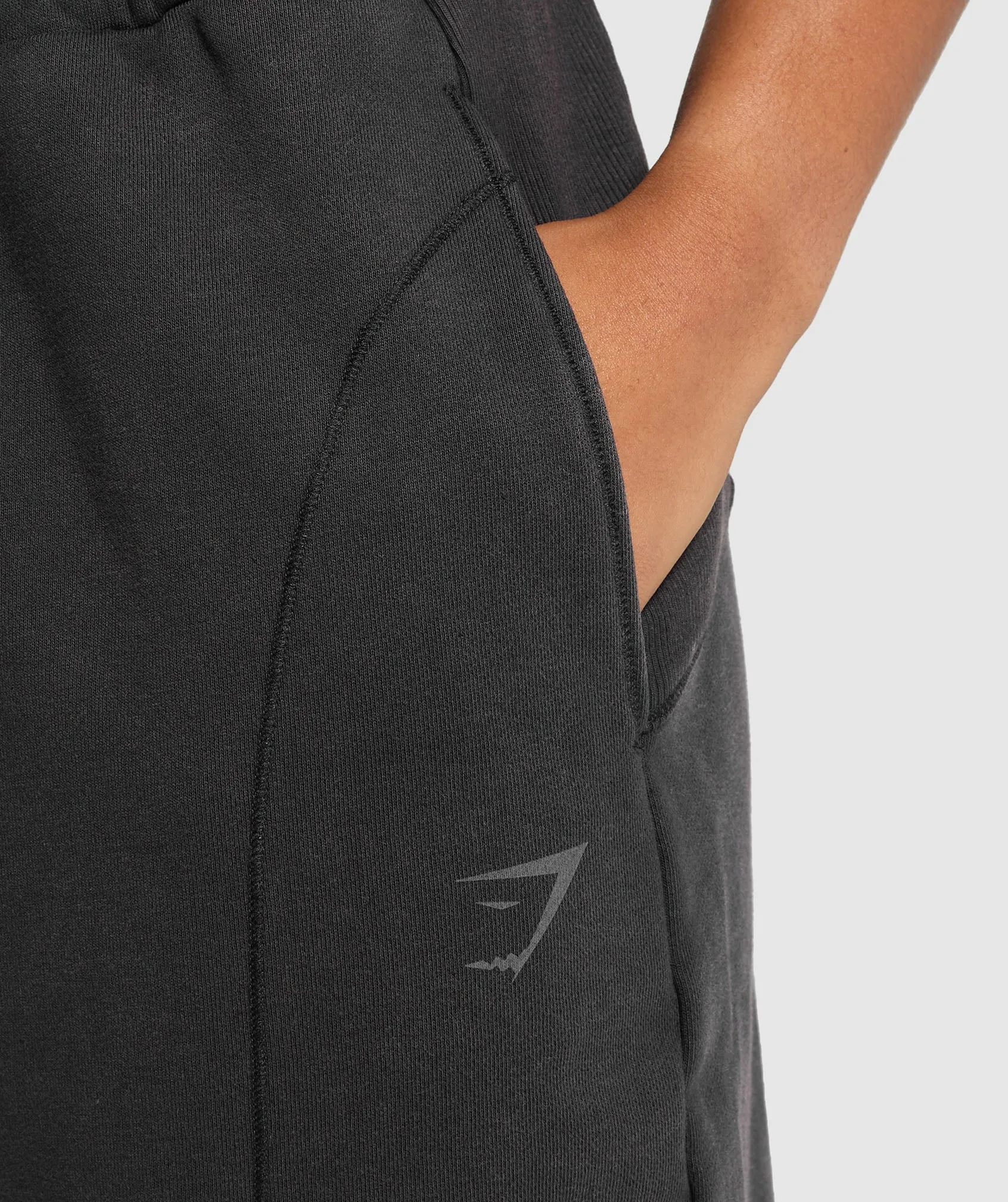 Gymshark Power Washed Joggers - Black sold by Gymshark product image thumbnail 5