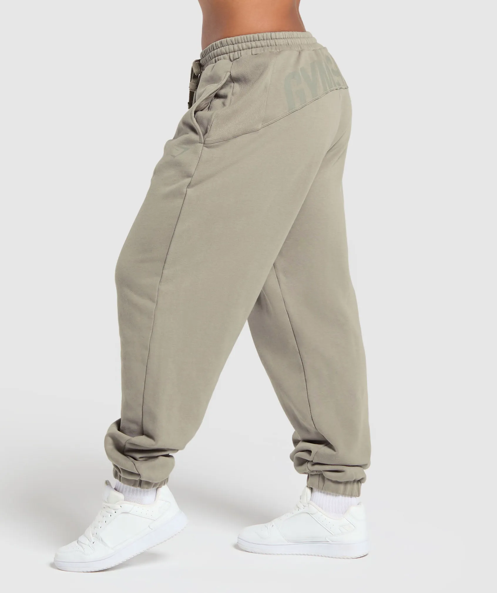 Gymshark Power Washed Joggers - Linen Brown sold by Gymshark product image thumbnail 3