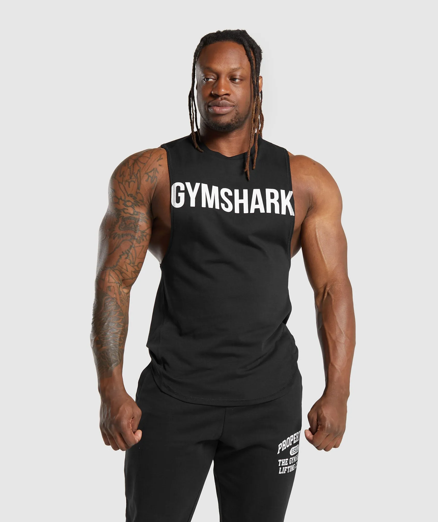 Gymshark Impact Drop Arm Tank - Black sold by Gymshark product image thumbnail 2