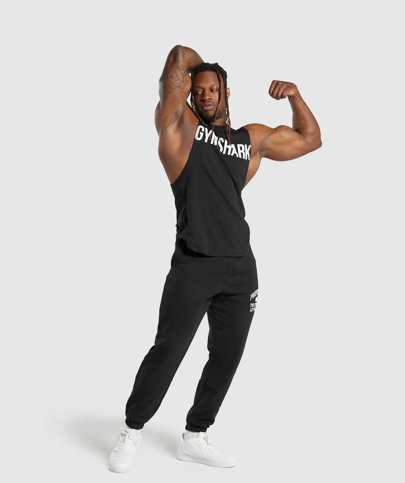 Gymshark Impact Drop Arm Tank - Black sold by Gymshark product image thumbnail 5