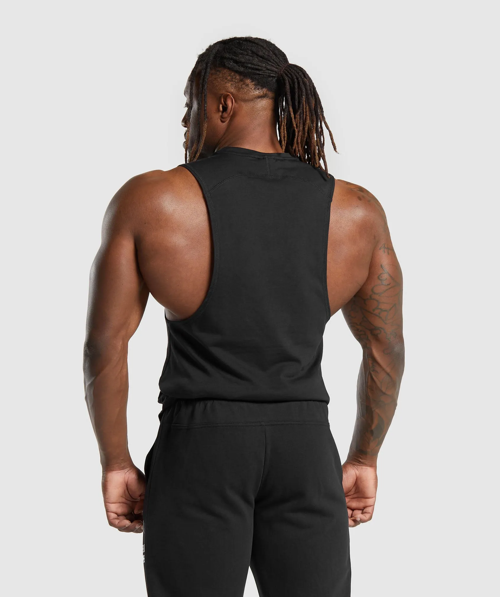 Gymshark Impact Drop Arm Tank - Black sold by Gymshark product image thumbnail 3