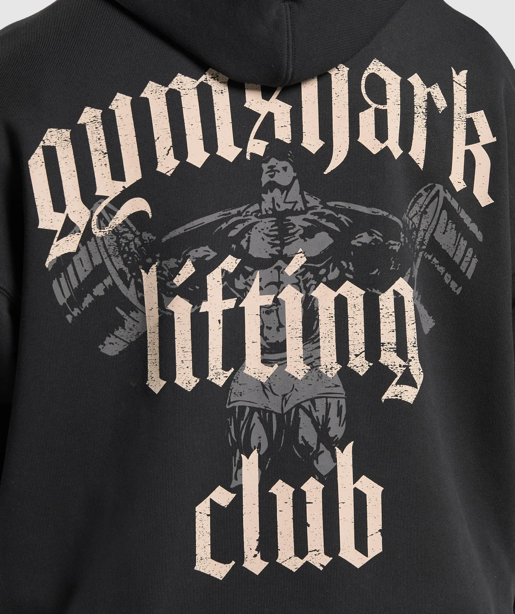Gymshark Lifting Club Hoodie - Black/Pebble Grey sold by Gymshark product image thumbnail 5