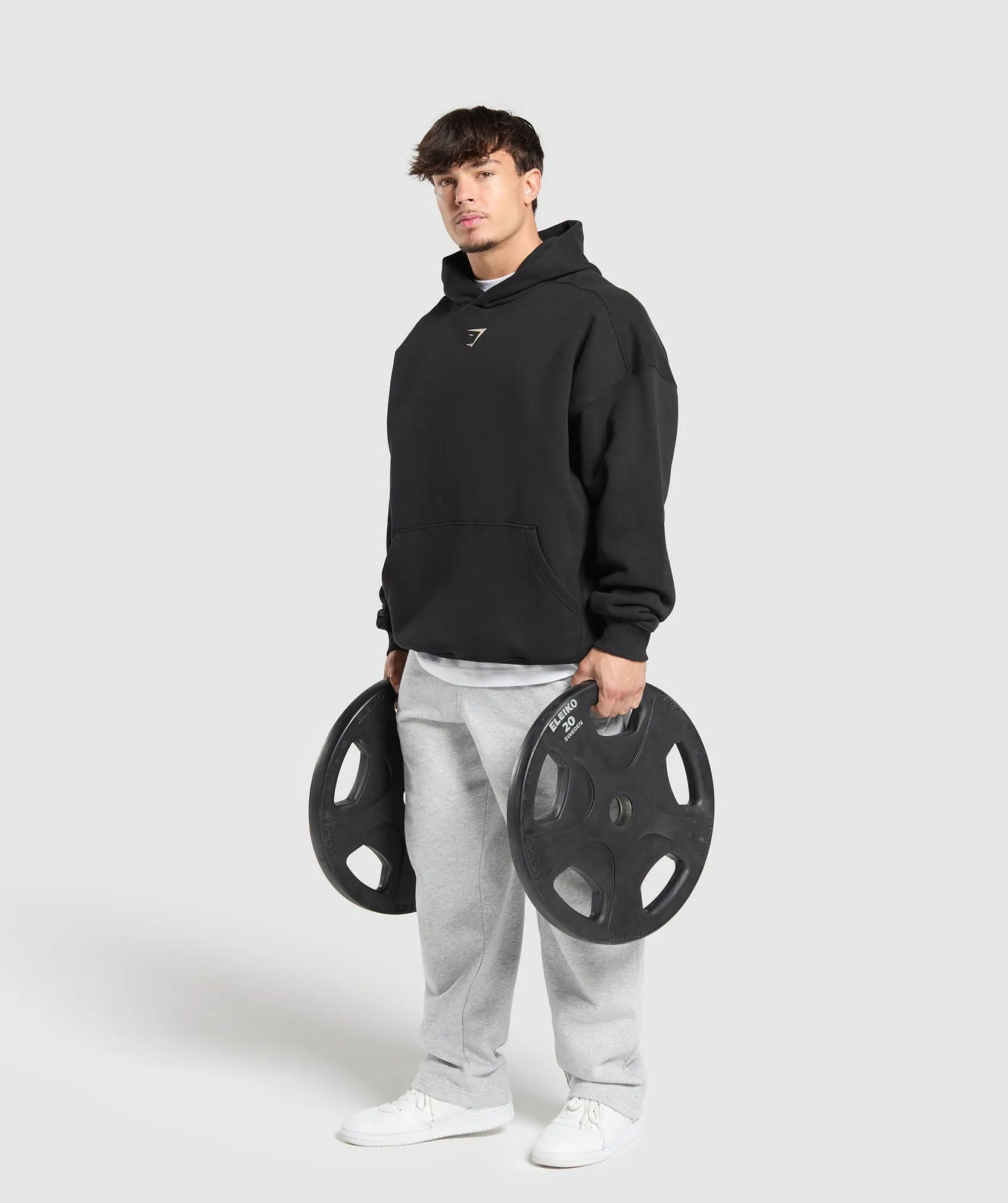 Gymshark Lifting Club Hoodie - Black/Pebble Grey sold by Gymshark product image thumbnail 4