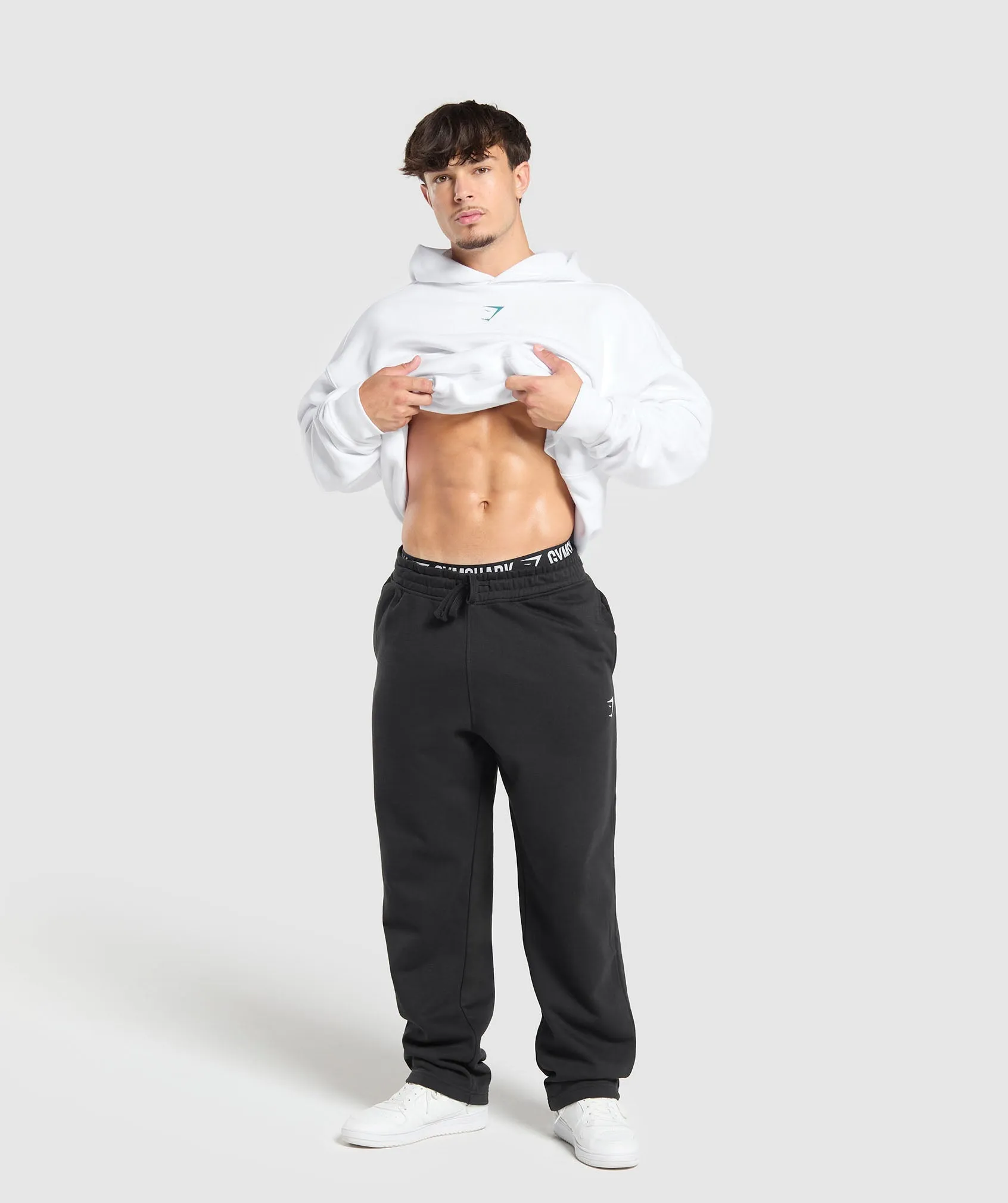 Gymshark Lifting Club Hoodie - White/Artificial Teal sold by Gymshark product image thumbnail 4