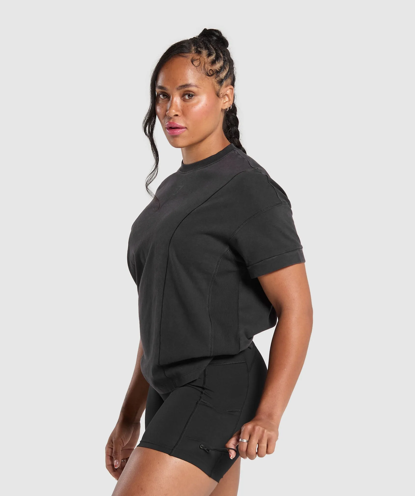 Gymshark Power T-Shirt - Black sold by Gymshark product image thumbnail 3