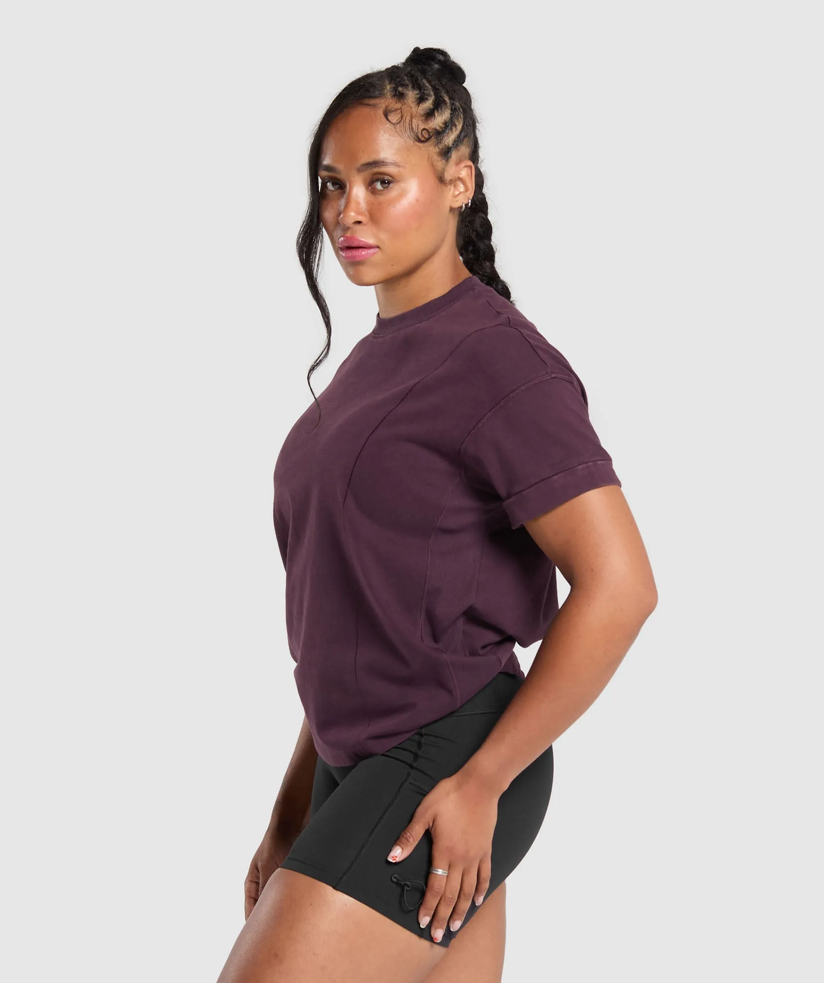 Gymshark Power T-Shirt - Depth Purple sold by Gymshark product image thumbnail 3