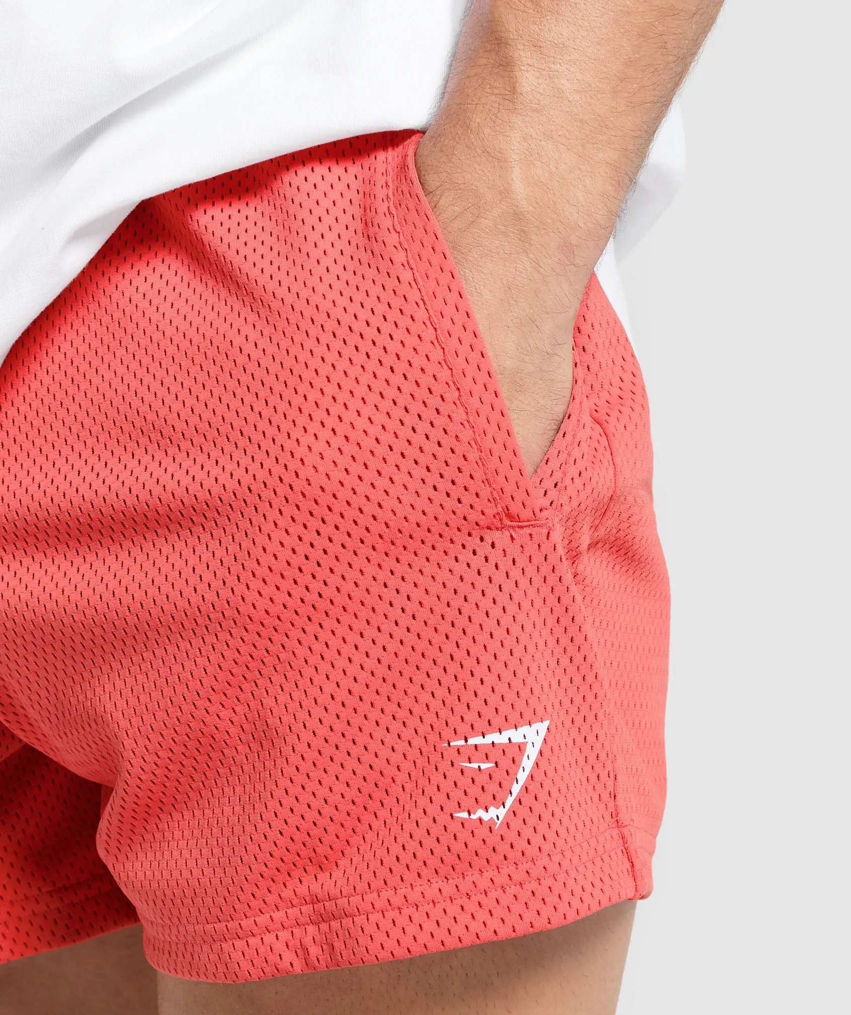 Gymshark Lifting Mesh 5" Shorts - Tropical Pink sold by Gymshark product image thumbnail 5