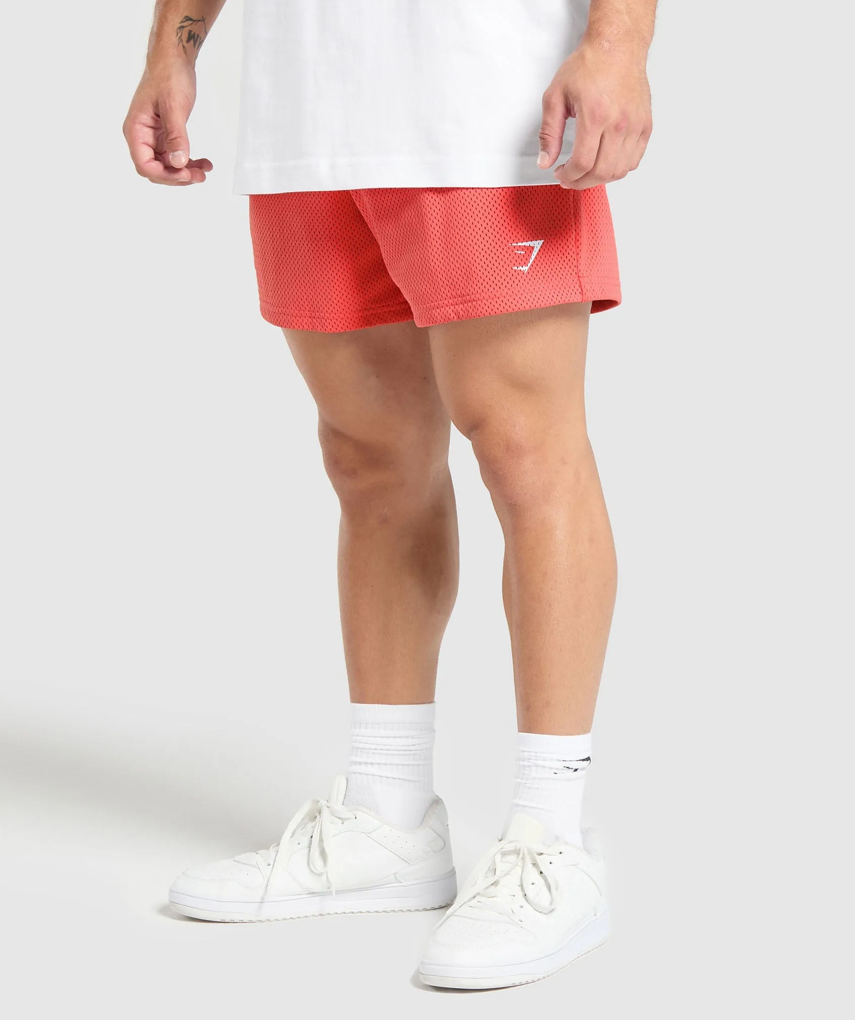 Gymshark Lifting Mesh 5" Shorts - Tropical Pink sold by Gymshark product image thumbnail 3