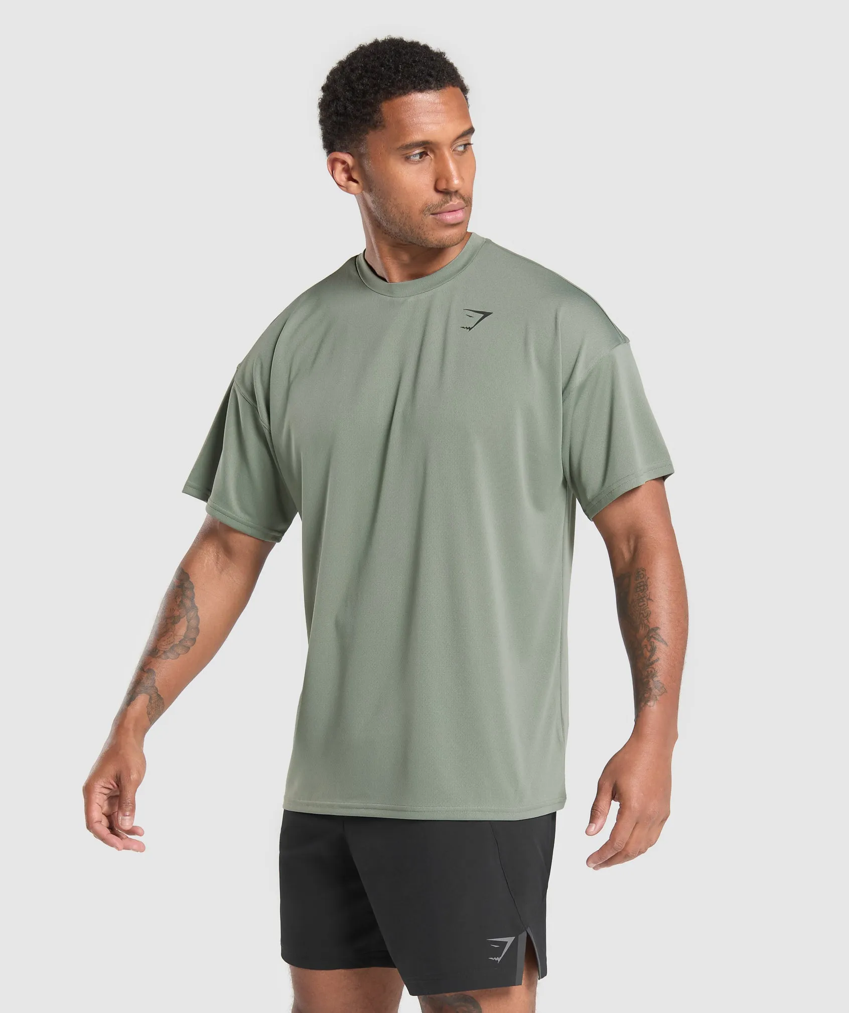 Gymshark Oversized Performance T-Shirt - Unit Green sold by Gymshark product image thumbnail 3