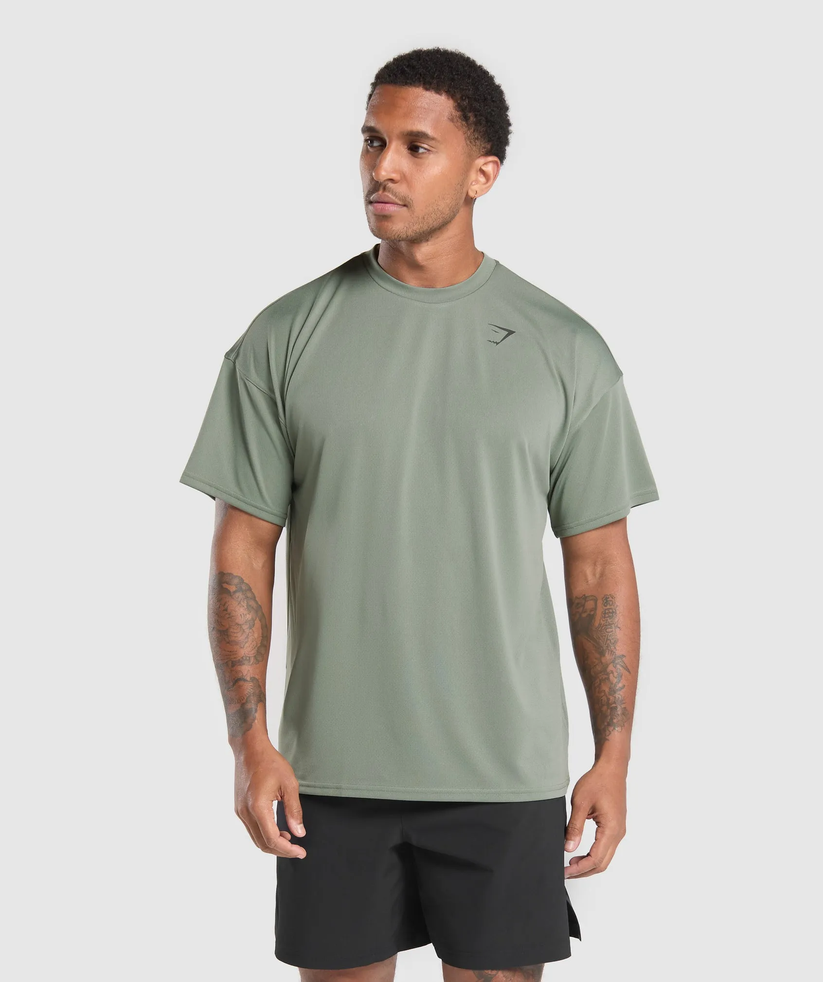 Gymshark Oversized Performance T-Shirt - Unit Green sold by Gymshark