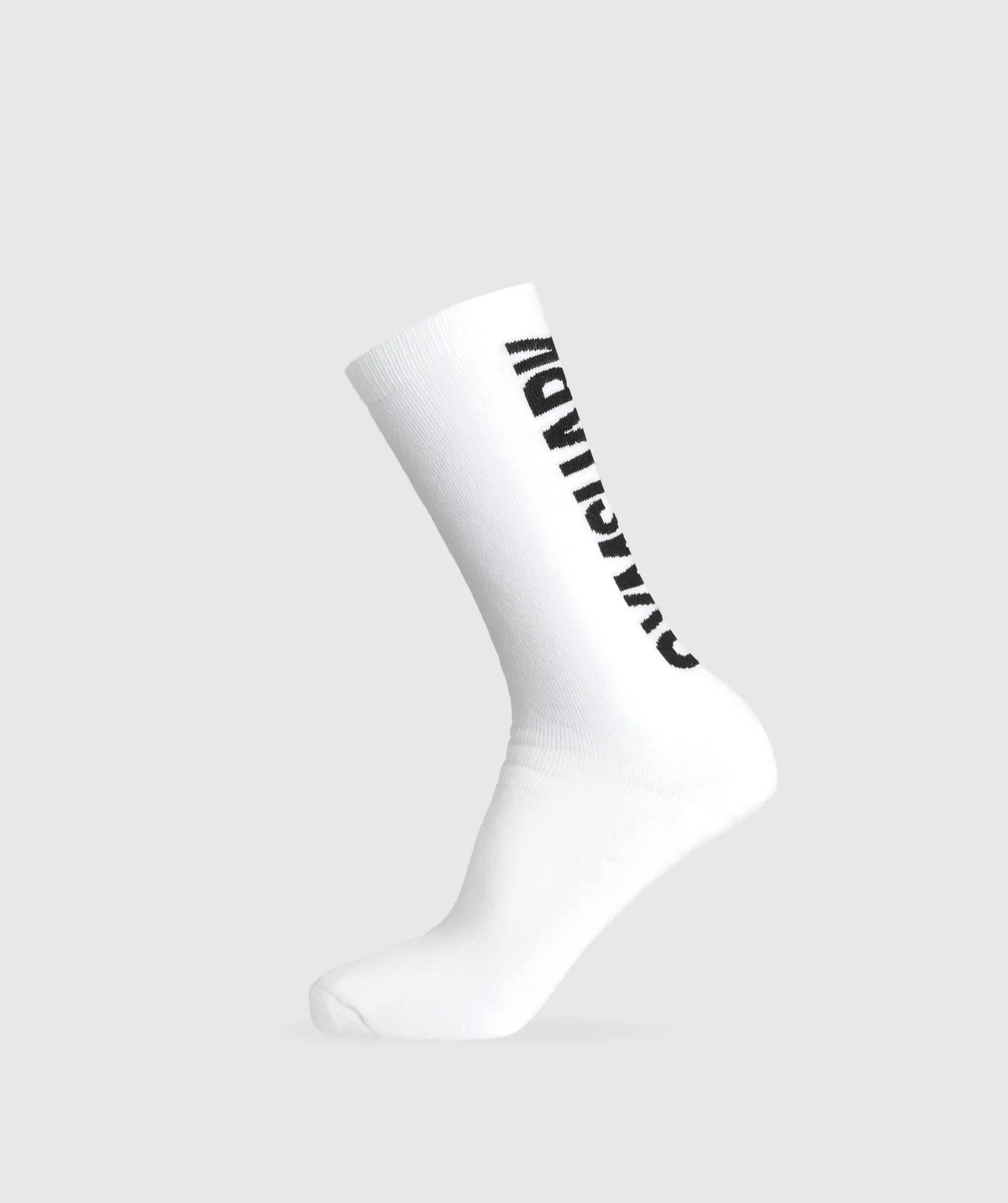 Gymshark Power Crew Sock - White sold by Gymshark
