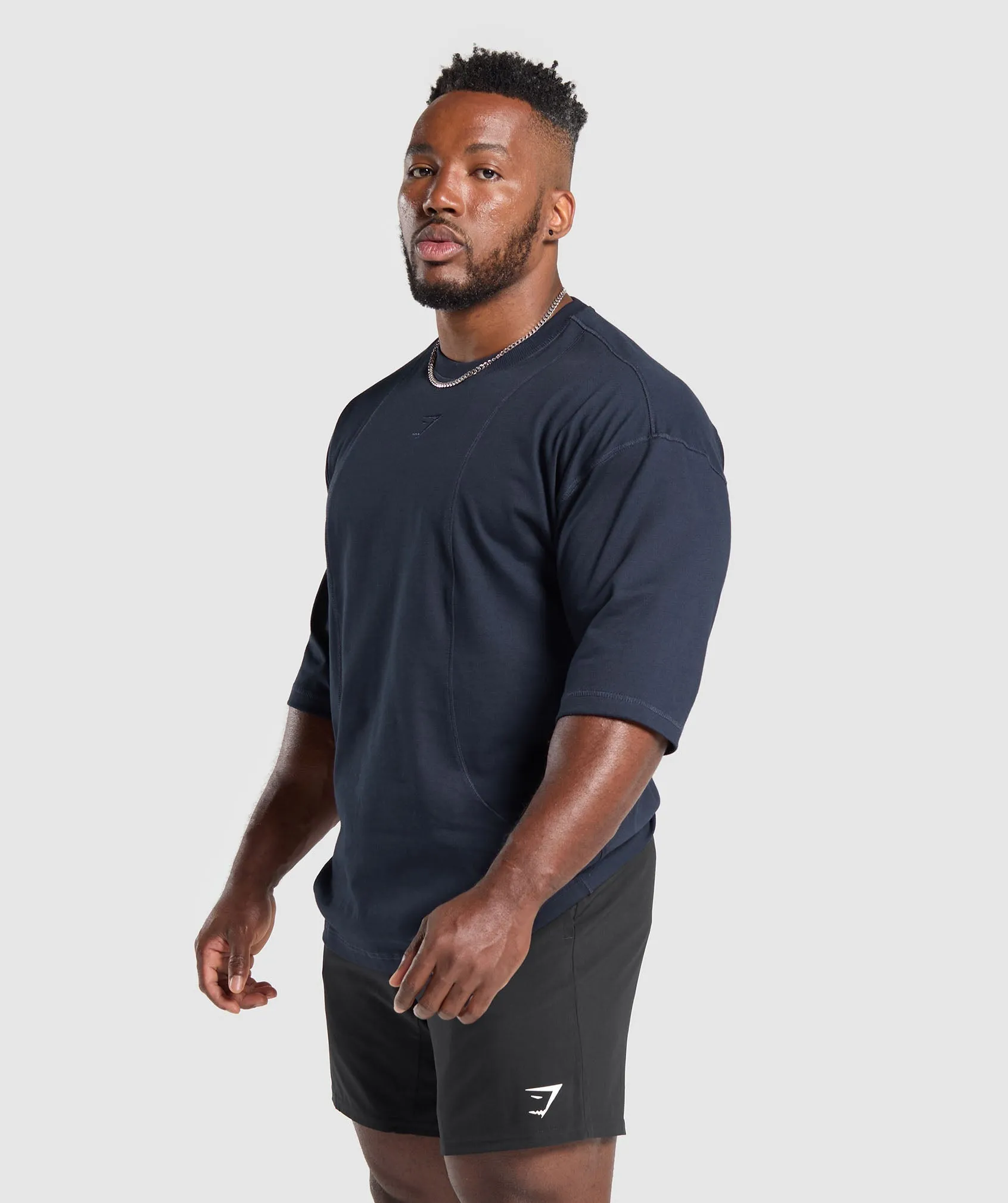 Gymshark Premium Lifting T-Shirt - Heavy Blue sold by Gymshark product image thumbnail 3