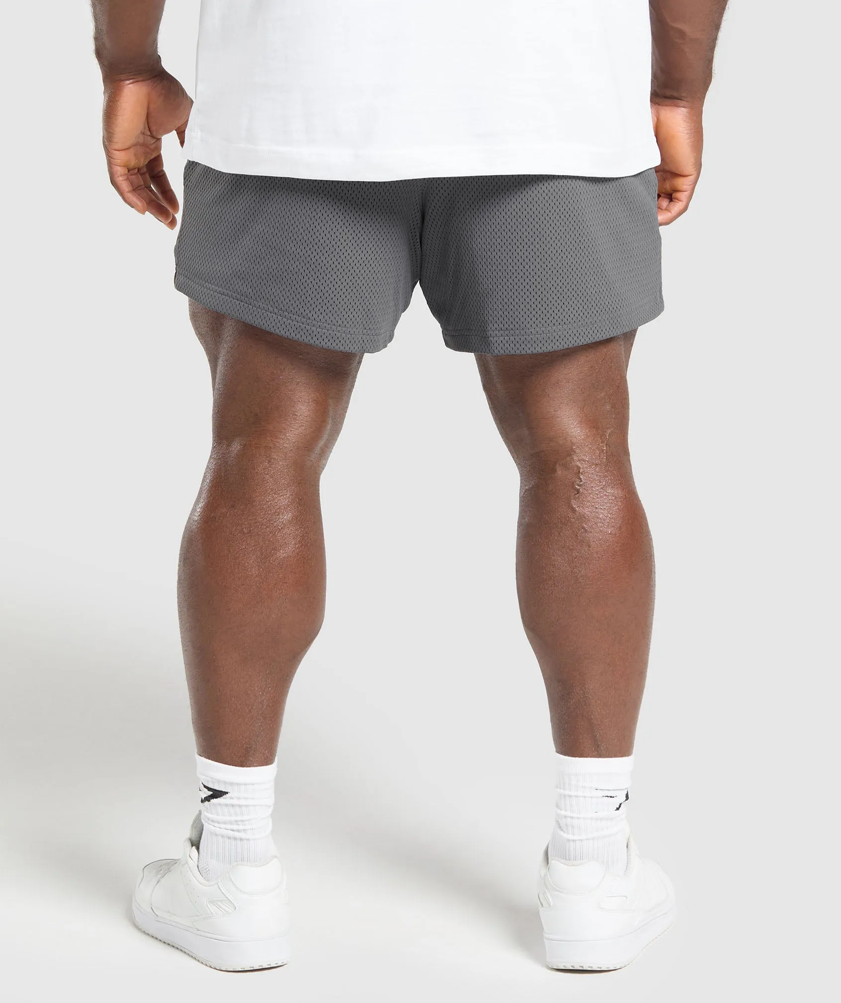 Gymshark Lifting Mesh 5" Shorts - Pitch Grey sold by Gymshark product image thumbnail 3