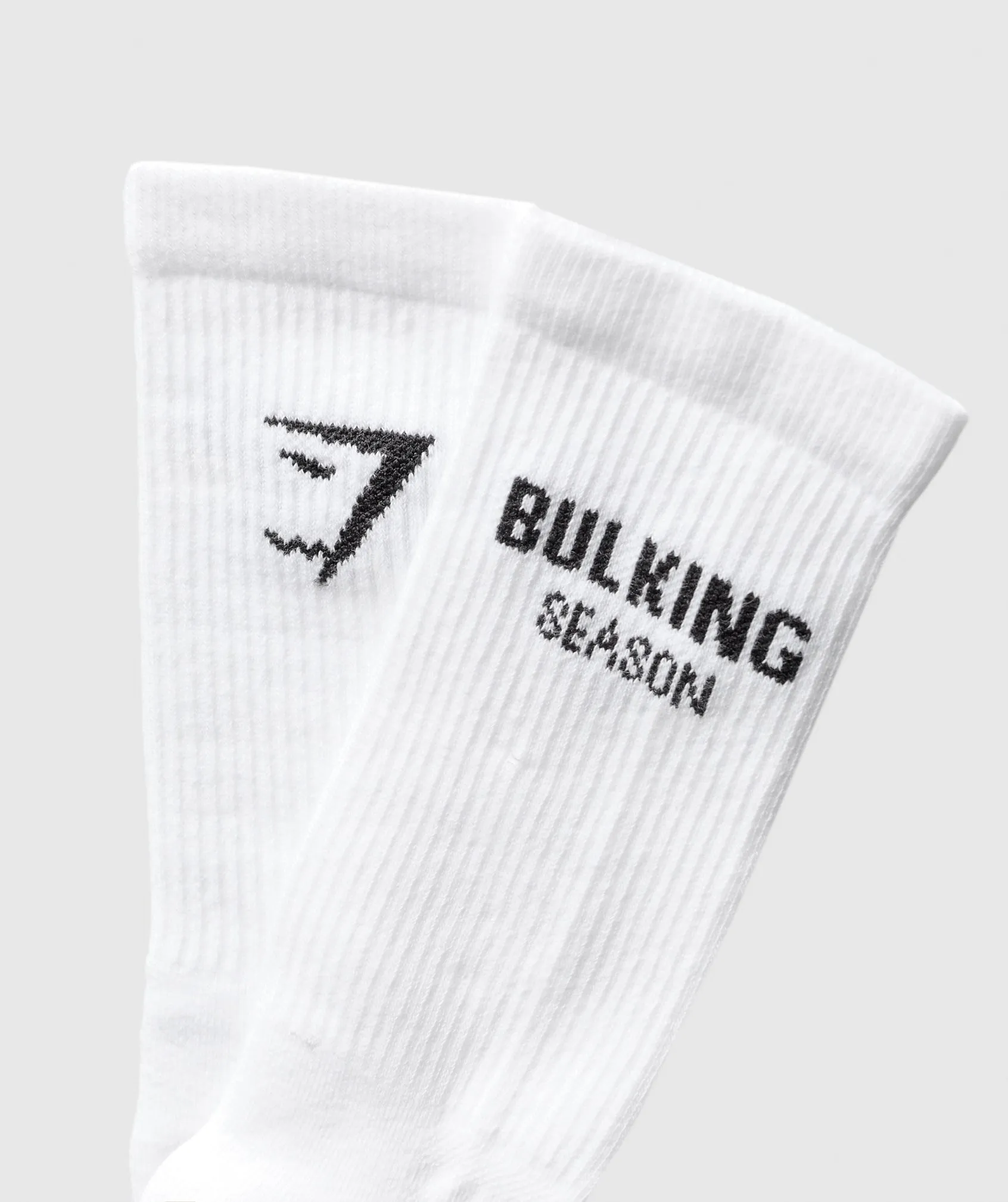 Gymshark Graphic Bulking Season Crew Sock Single - White sold by Gymshark product image thumbnail 2