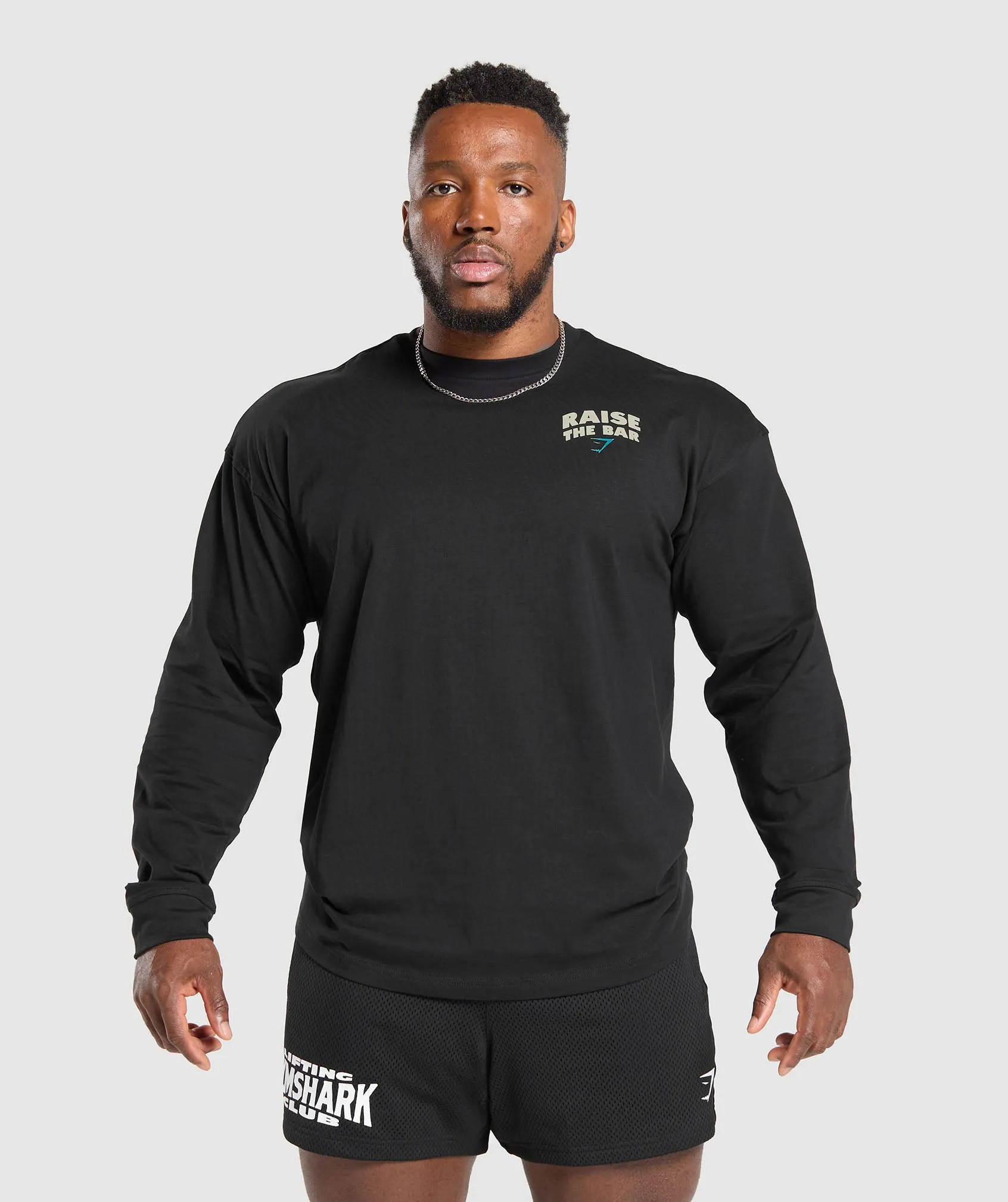 Gymshark Raise The Bar Long Sleeve T-Shirt - Black sold by Gymshark product image thumbnail 2