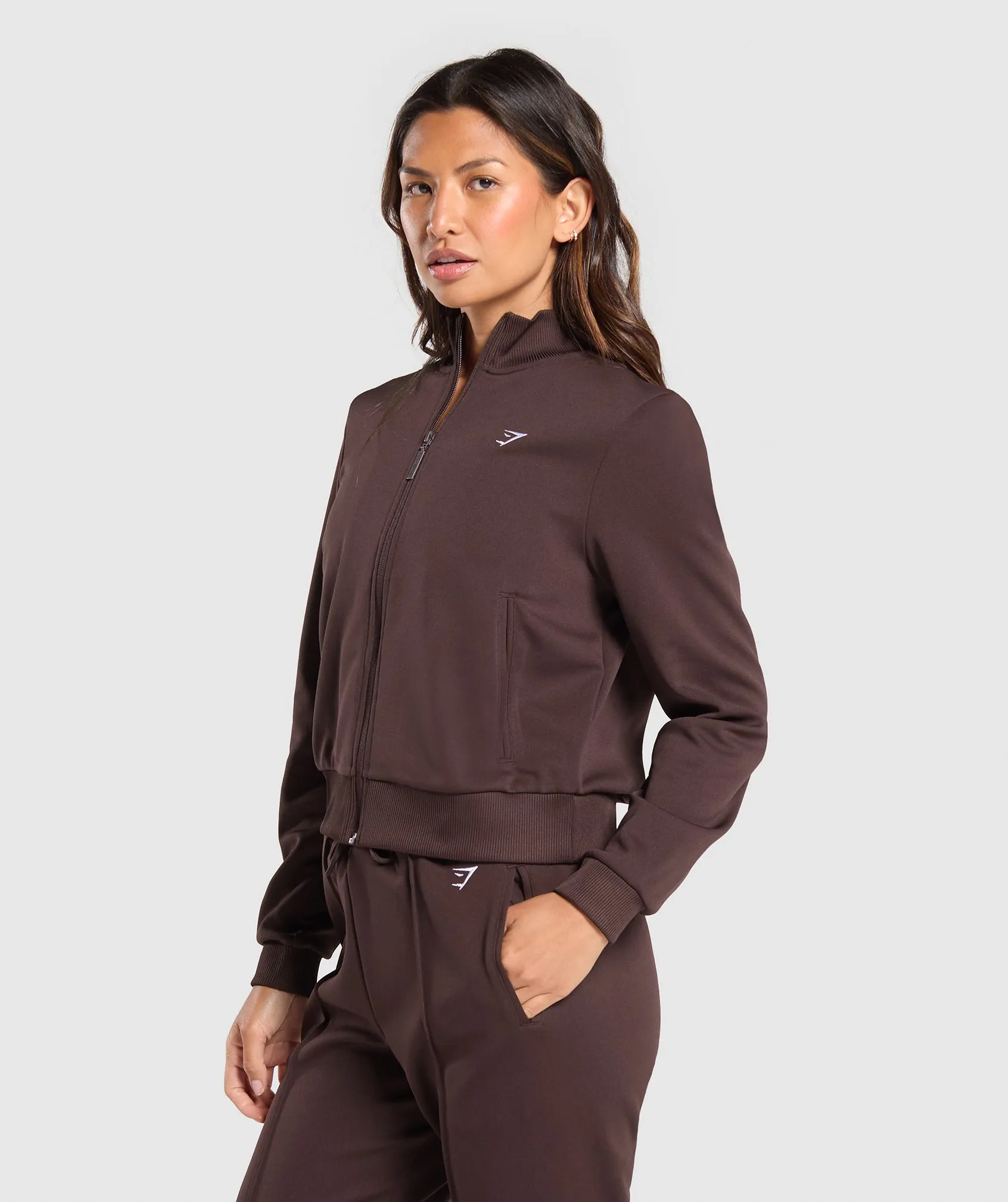 Gymshark Tricot Jacket - Heritage Brown sold by Gymshark product image thumbnail 3