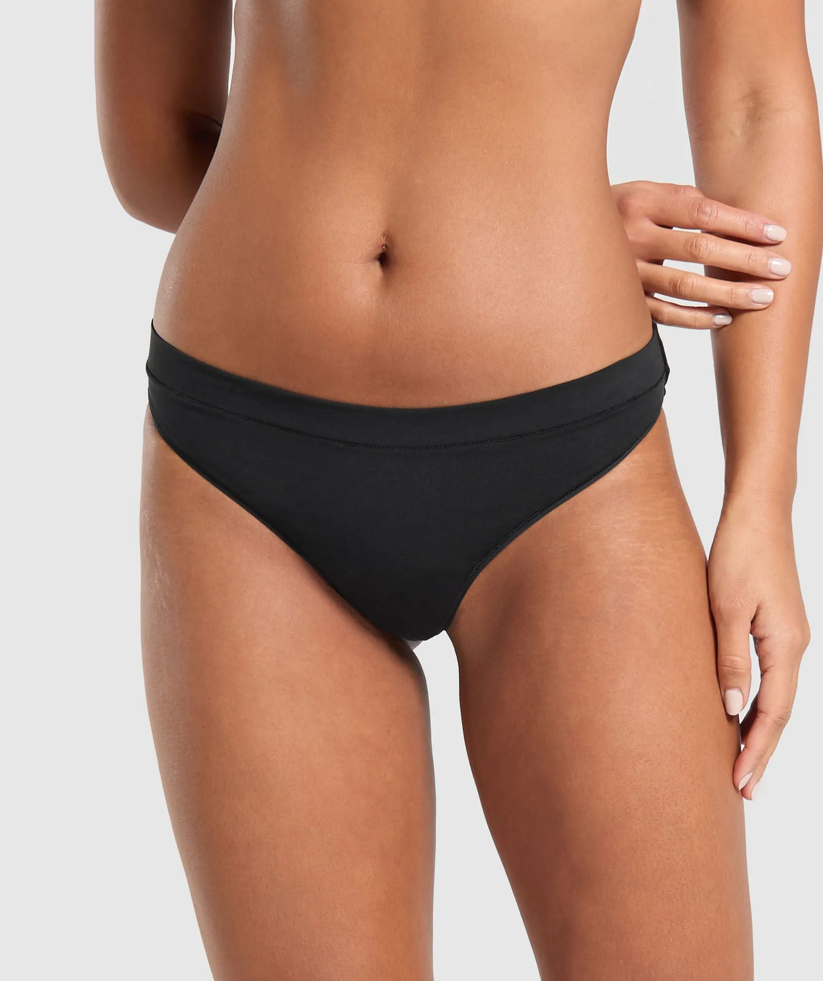 Gymshark 3pk Thong - Black sold by Gymshark