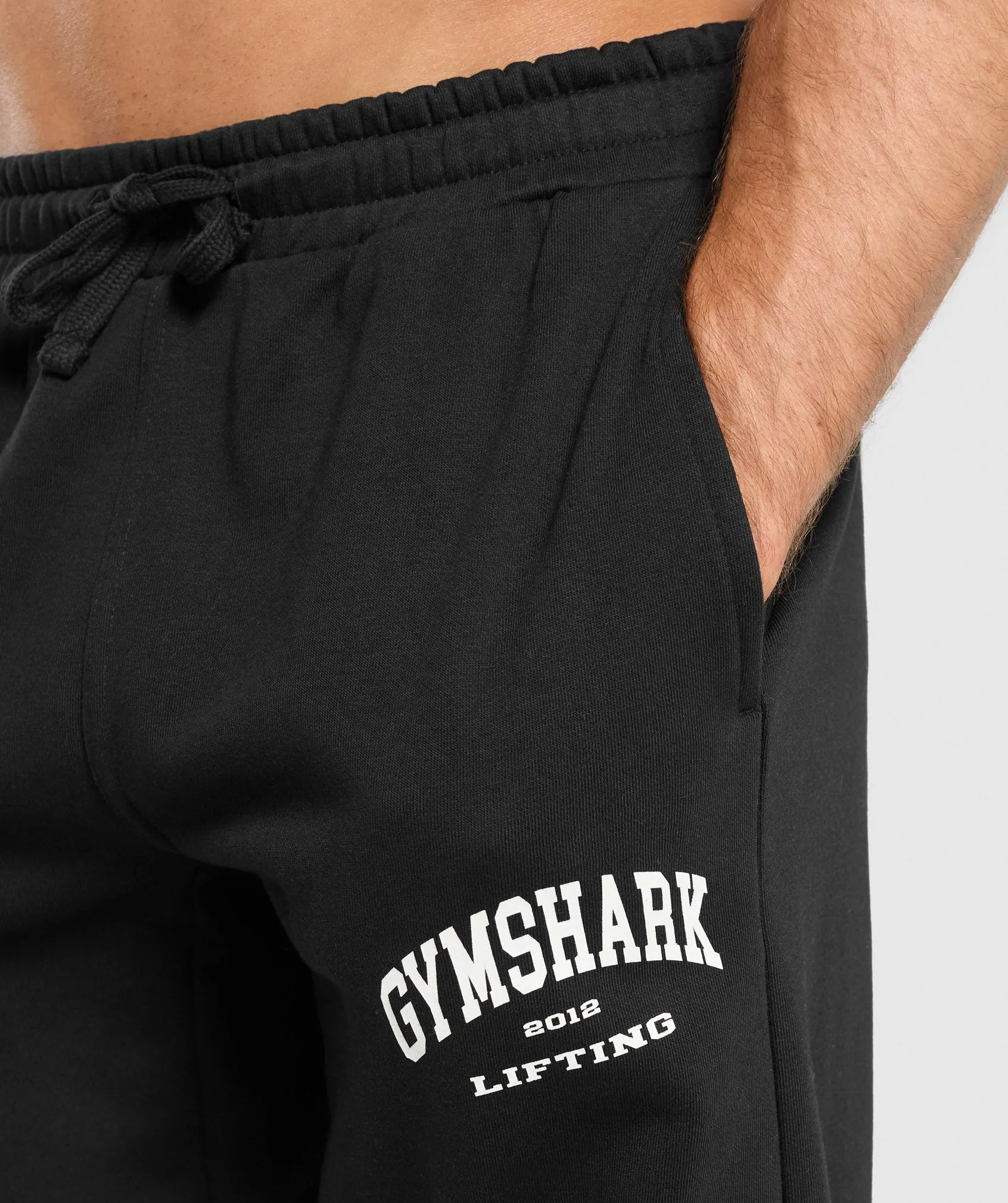 Gymshark 2012 Lifting Joggers - Black sold by Gymshark product image thumbnail 4