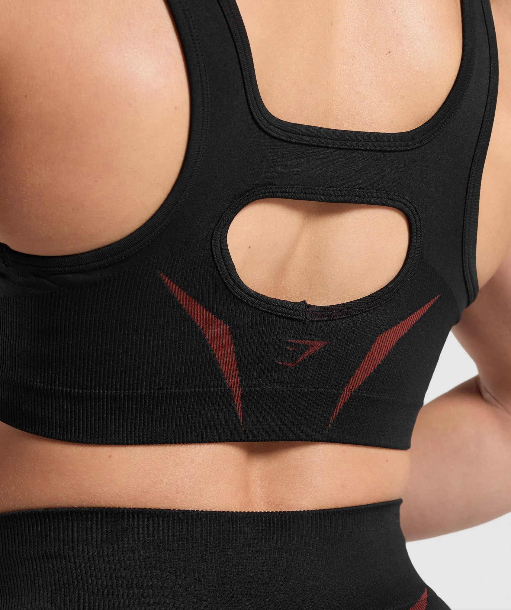 Gymshark Apex Lift Sports Bra - Black/Reps Red sold by Gymshark product image thumbnail 5
