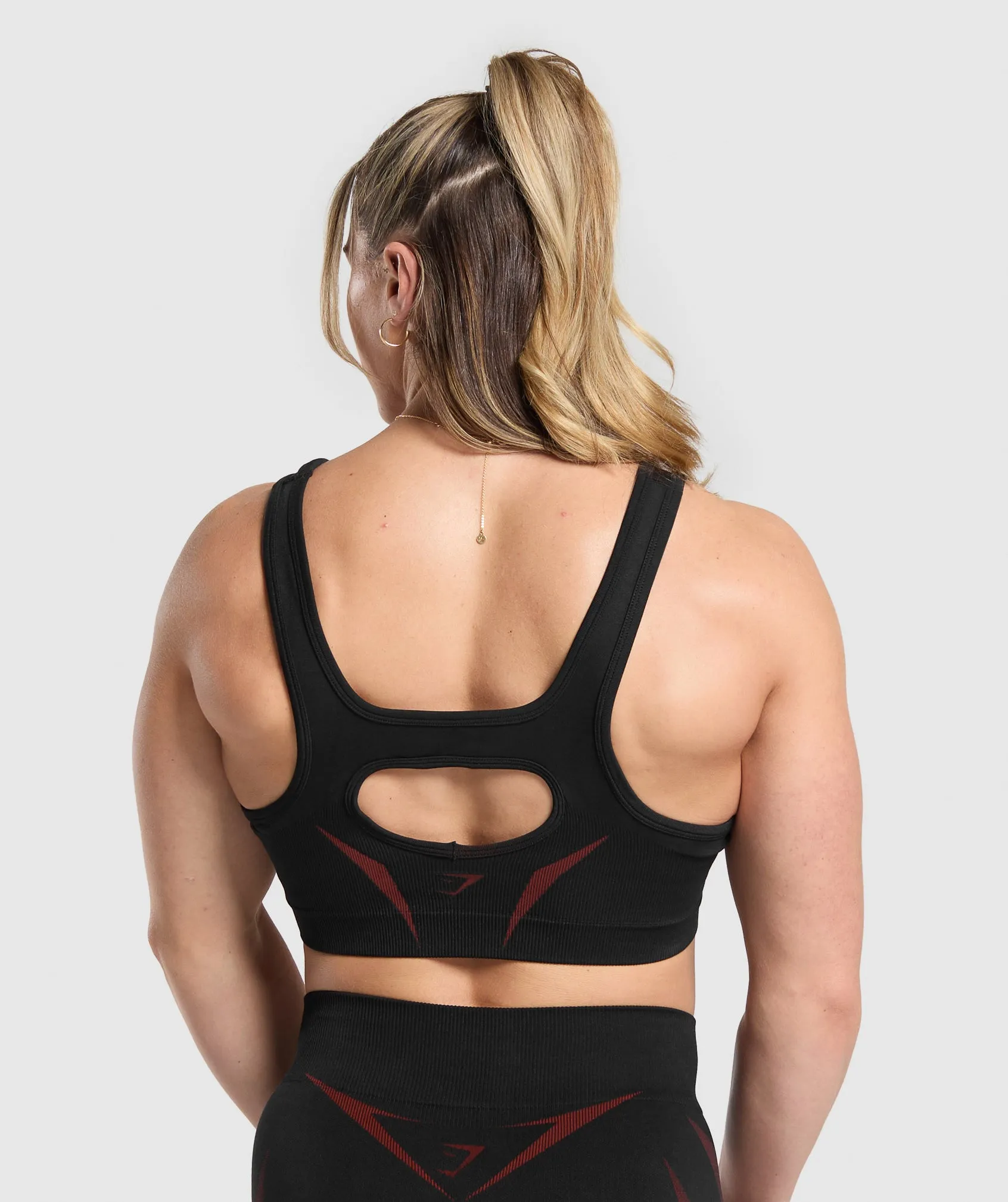 Gymshark Apex Lift Sports Bra - Black/Reps Red sold by Gymshark product image thumbnail 2