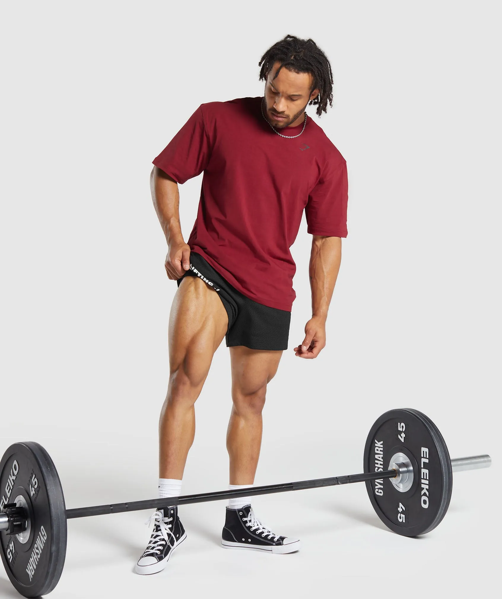 Gymshark Power T-Shirt - Reps Red/Black sold by Gymshark product image thumbnail 4