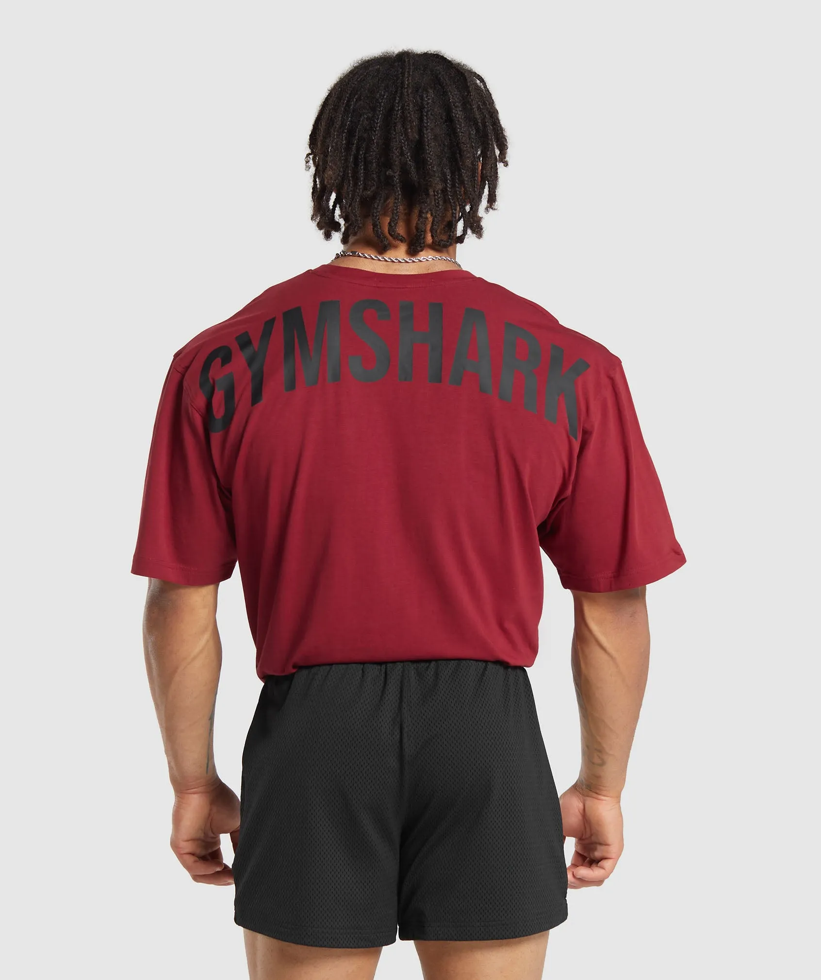 Gymshark Power T-Shirt - Reps Red/Black sold by Gymshark