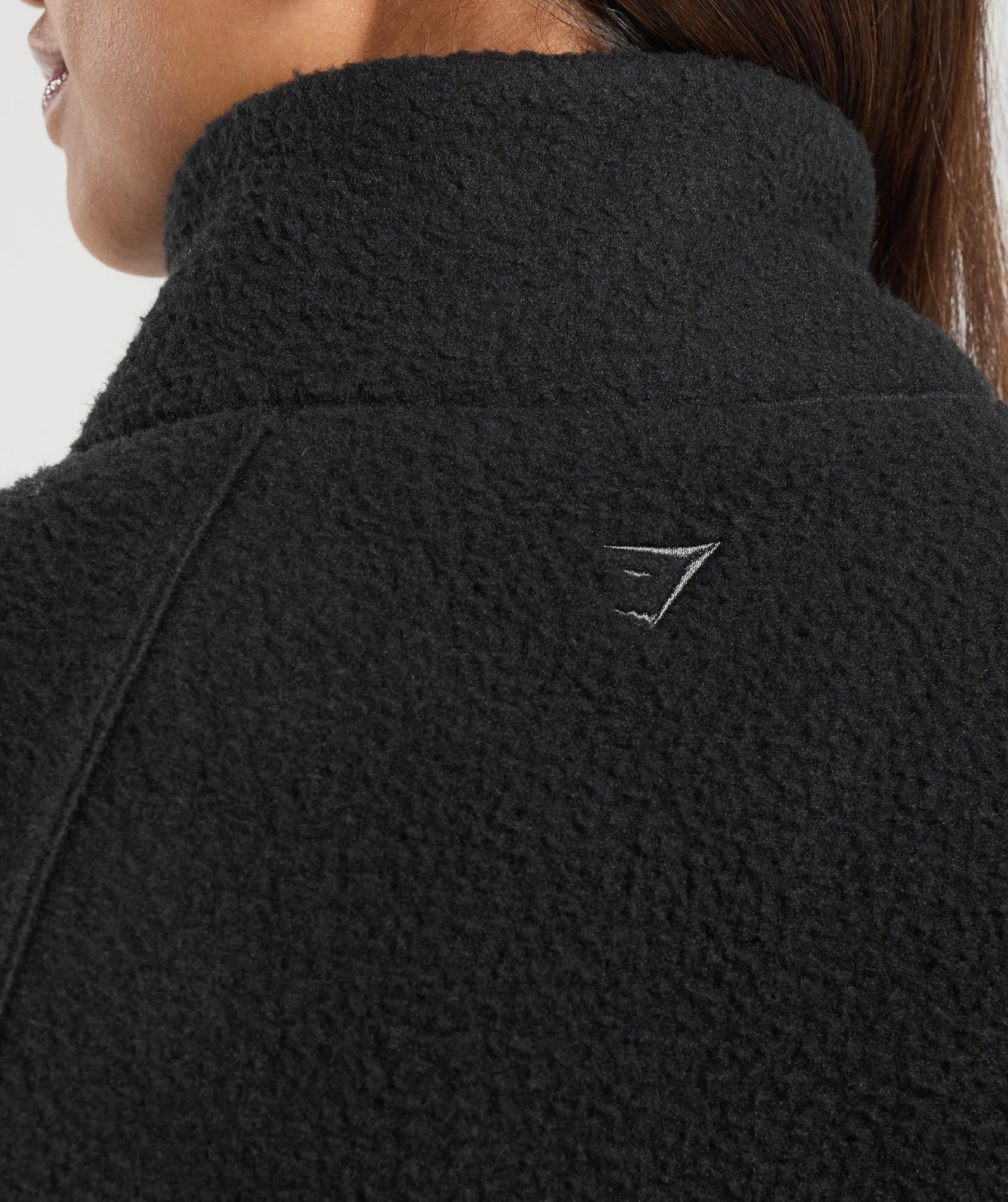 Gymshark Sherpa 1/4 Zip - Black sold by Gymshark product image thumbnail 5