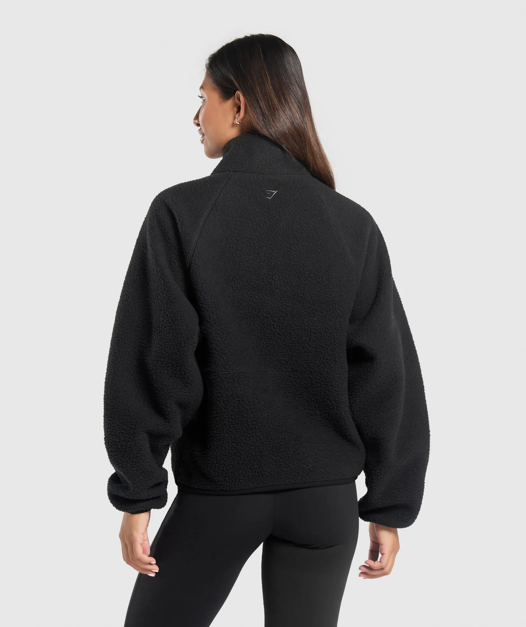 Gymshark Sherpa 1/4 Zip - Black sold by Gymshark product image thumbnail 2