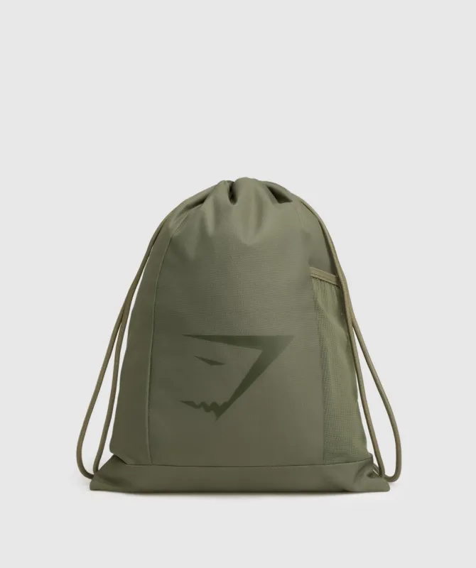 Gymshark Sharkhead Gymsack - Core Olive sold by Gymshark