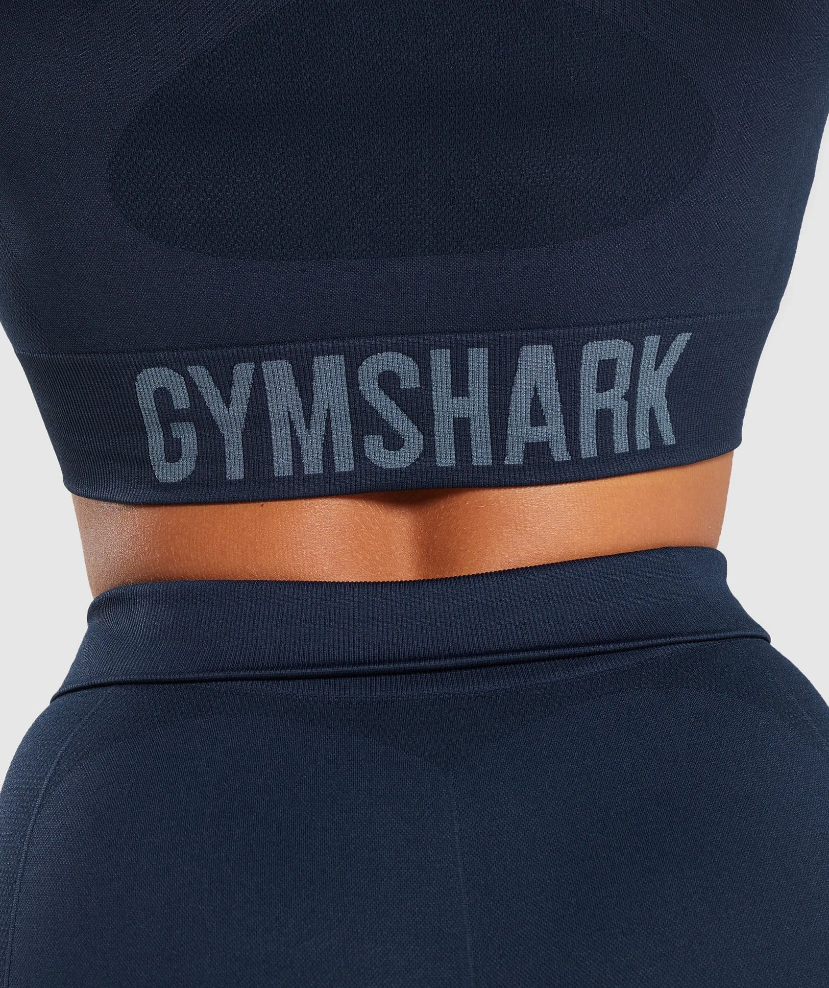 Gymshark Flex Long Sleeve Crop Top - Navy/Denim Blue sold by Gymshark product image thumbnail 5