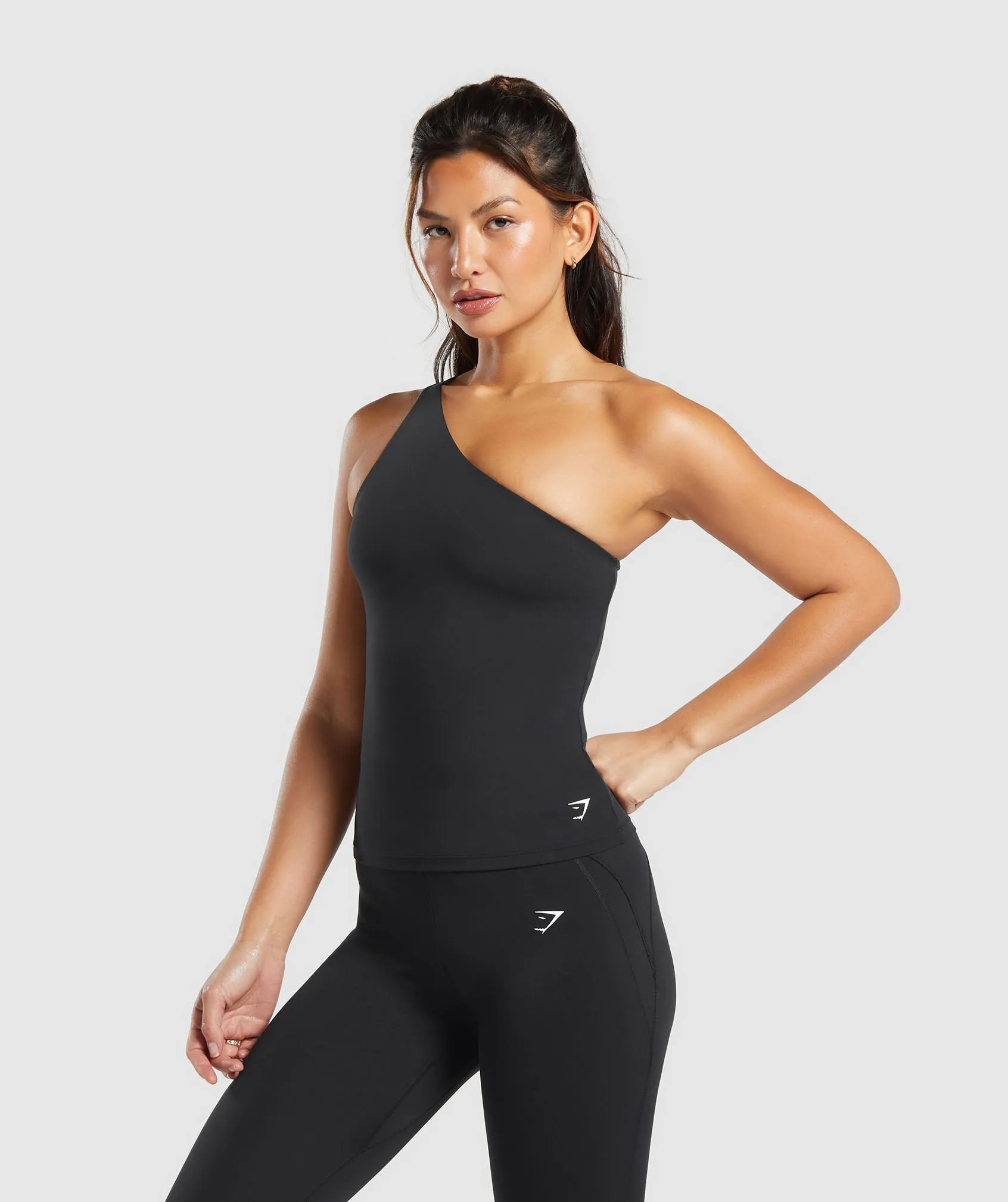 Gymshark Asymmetric Shelf Tank - Black sold by Gymshark product image thumbnail 3